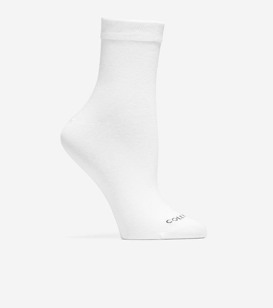Women's 2-Pair Solid Short Crew Socks