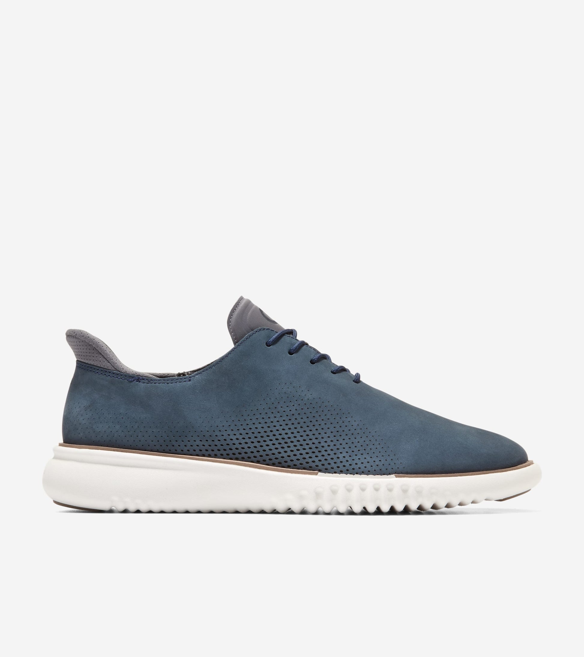 Men's 2.ZERØGRAND EVO Laser Quick-On Oxfords-Navy Blazer-Castlerock-Ivory