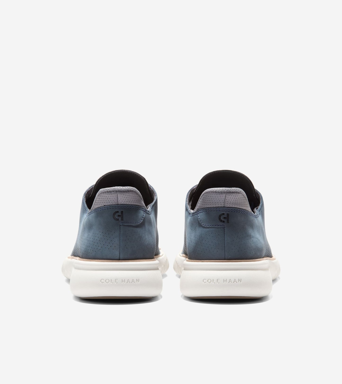 Men's 2.ZERØGRAND EVO Laser Quick-On Oxfords-Navy Blazer-Castlerock-Ivory