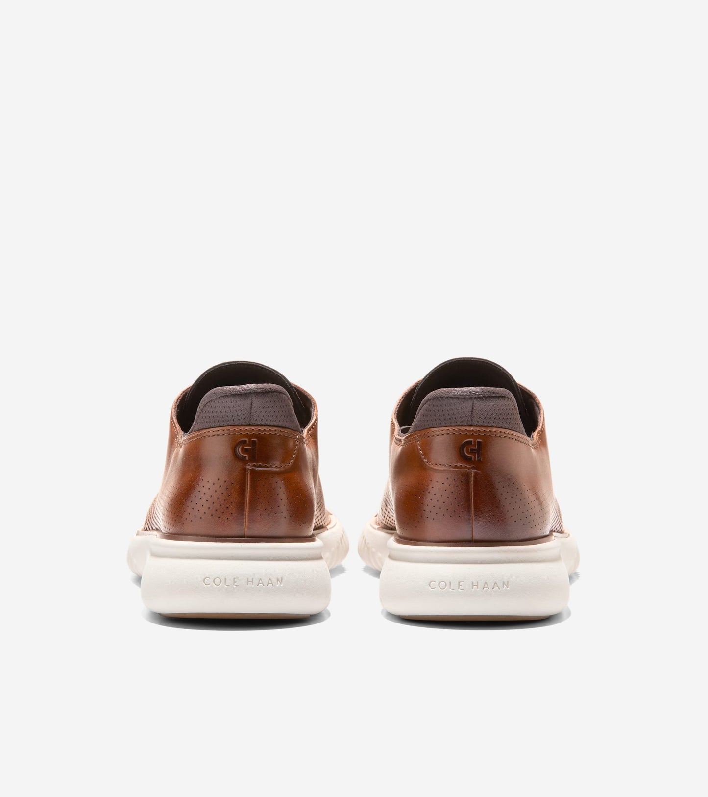 Men's 2.ZERØGRAND EVO Laser Quick-On Oxfords-Bristish Tan-Dark Chocolate