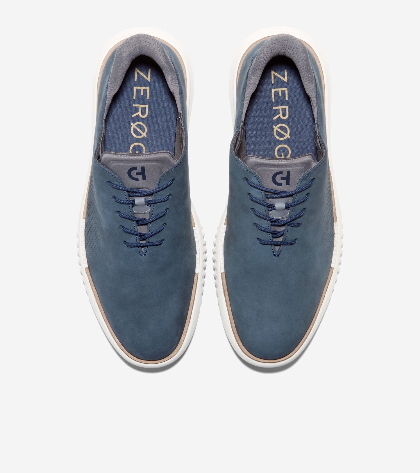 Men's 2.ZERØGRAND EVO Laser Quick-On Oxfords-Navy Blazer-Castlerock-Ivory