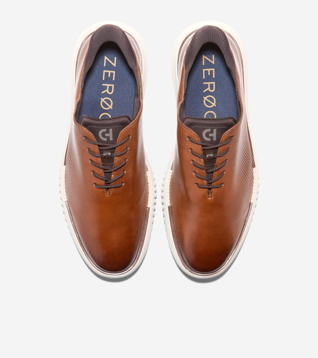 Men's 2.ZERØGRAND EVO Laser Quick-On Oxfords-Bristish Tan-Dark Chocolate
