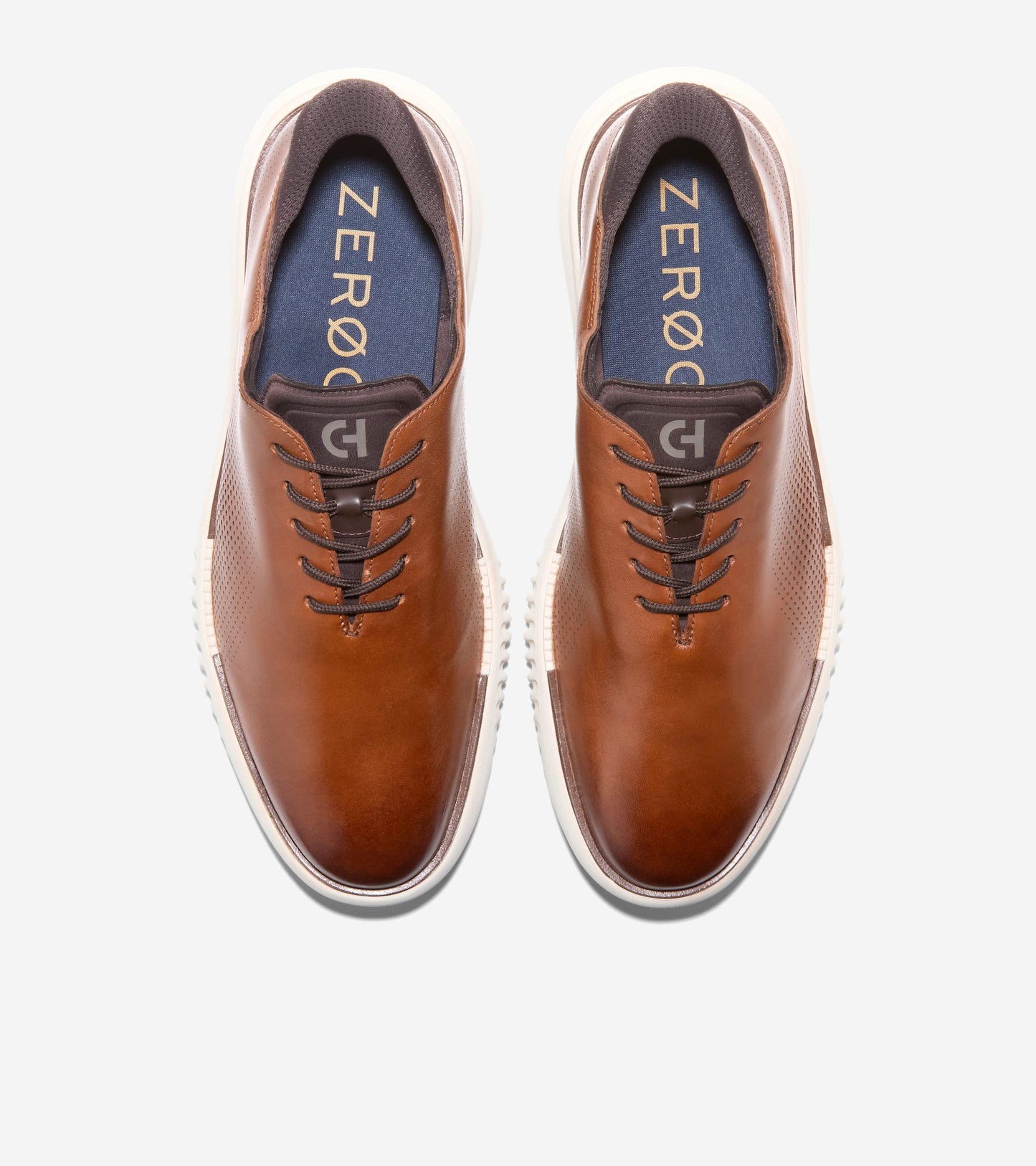 Men's 2.ZERØGRAND EVO Laser Quick-On Oxfords-Bristish Tan-Dark Chocolate