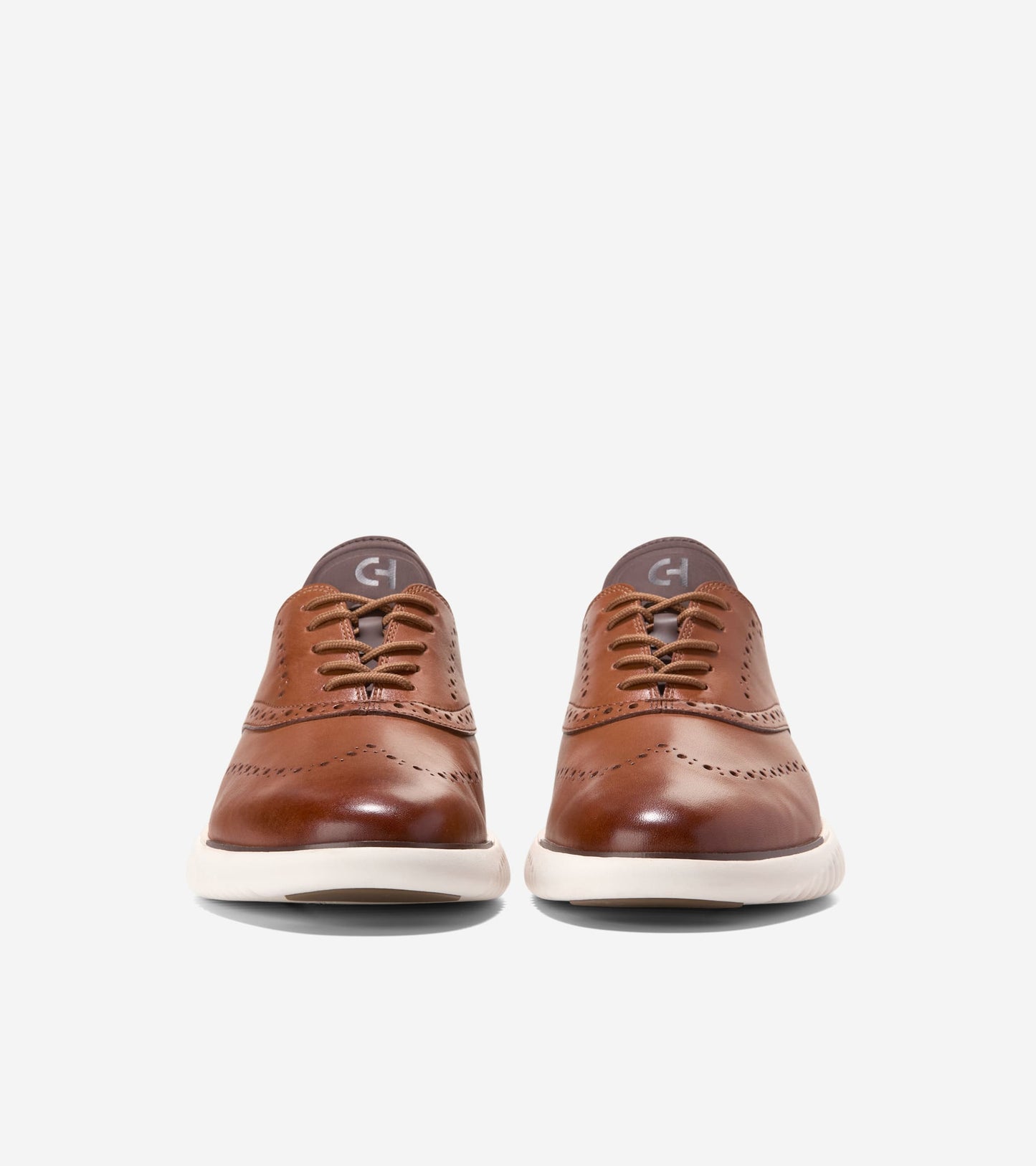 Men's 2.ZERØGRAND EVO Wingtip Quick-On Oxfords-British Tan-Madeira-Ivory