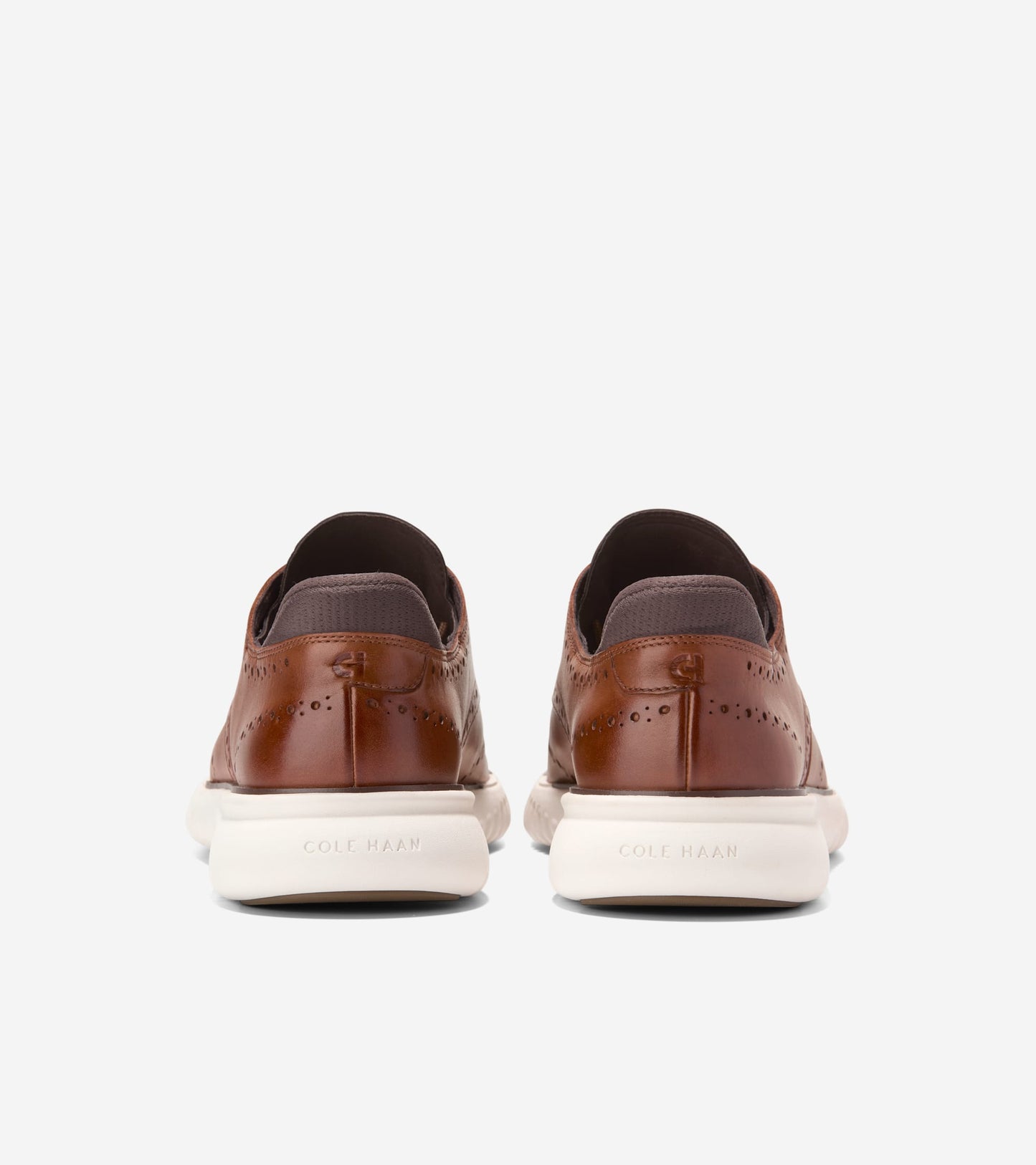 Men's 2.ZERØGRAND EVO Wingtip Quick-On Oxfords-British Tan-Madeira-Ivory