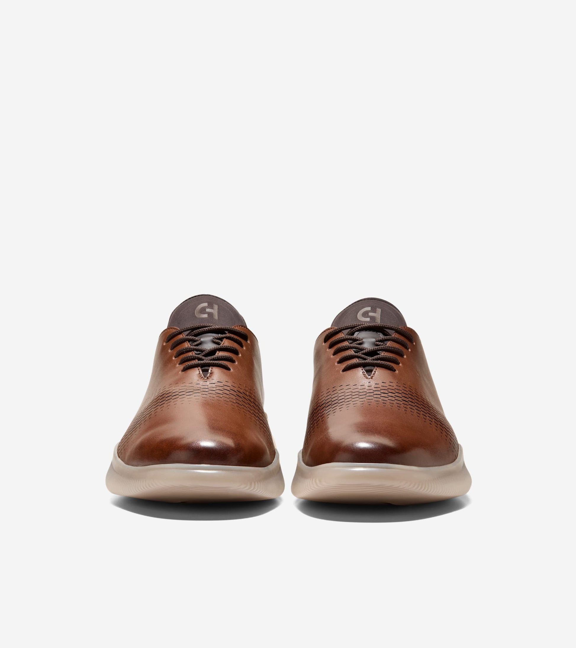 Men's 6.ZERØGRAND Laser Quick-On Oxfords-Woodbury-Dark Chocolate-Angora