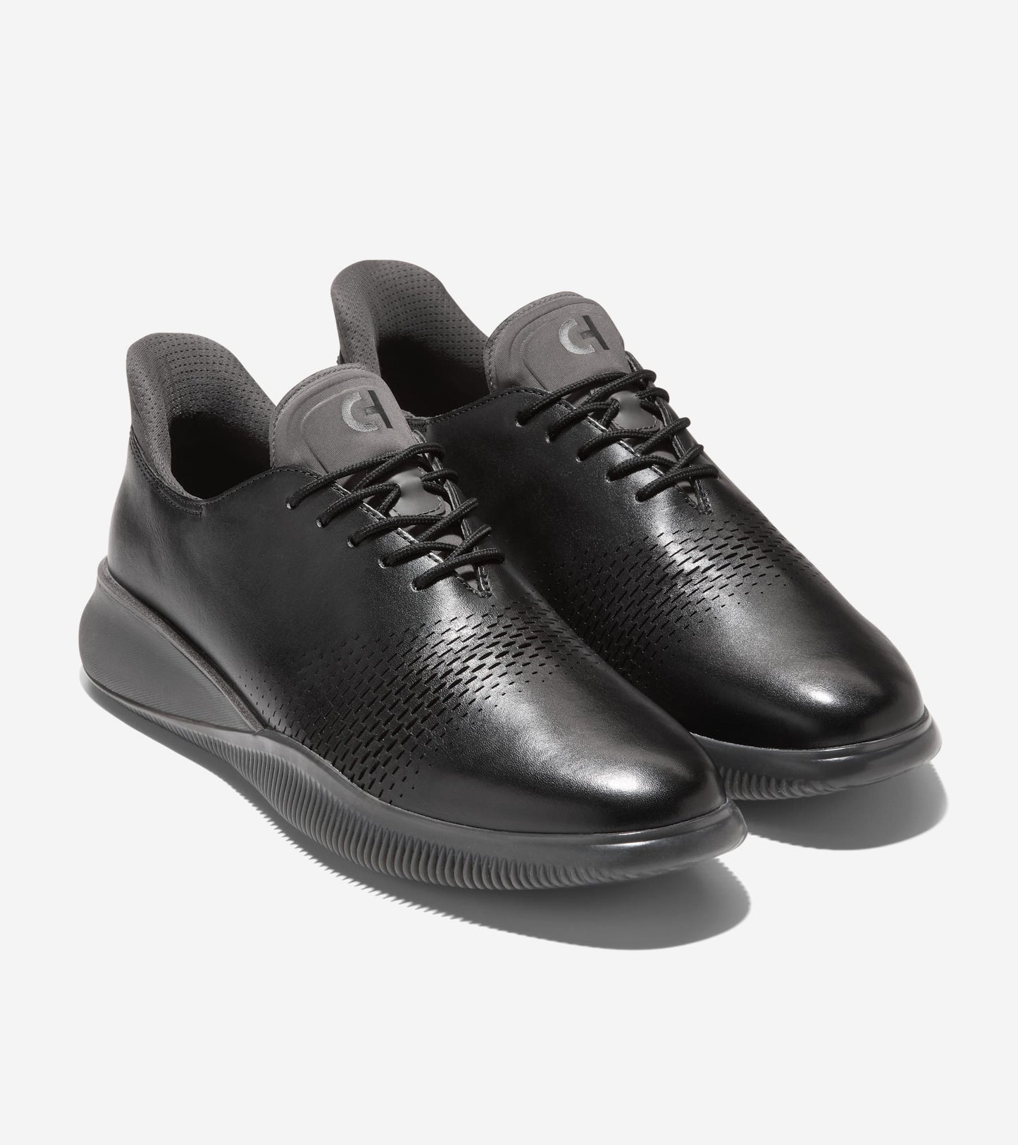 Men's 6.ZERØGRAND Laser Quick-On Oxfords-Black-Raven