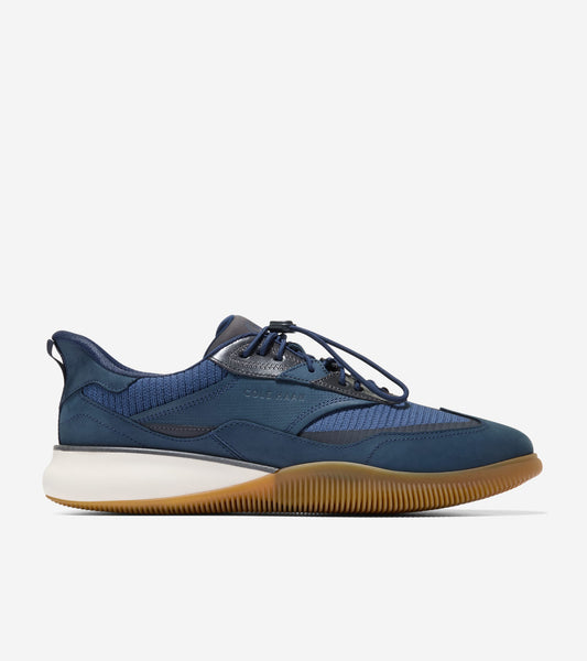 Men's 6.ZERØGRAND Quick-On Sneakers-Navy Blazer-Raven-Ivory