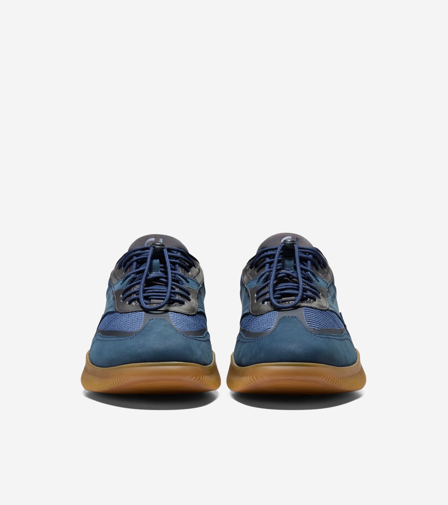Men's 6.ZERØGRAND Quick-On Sneakers-Navy Blazer-Raven-Ivory