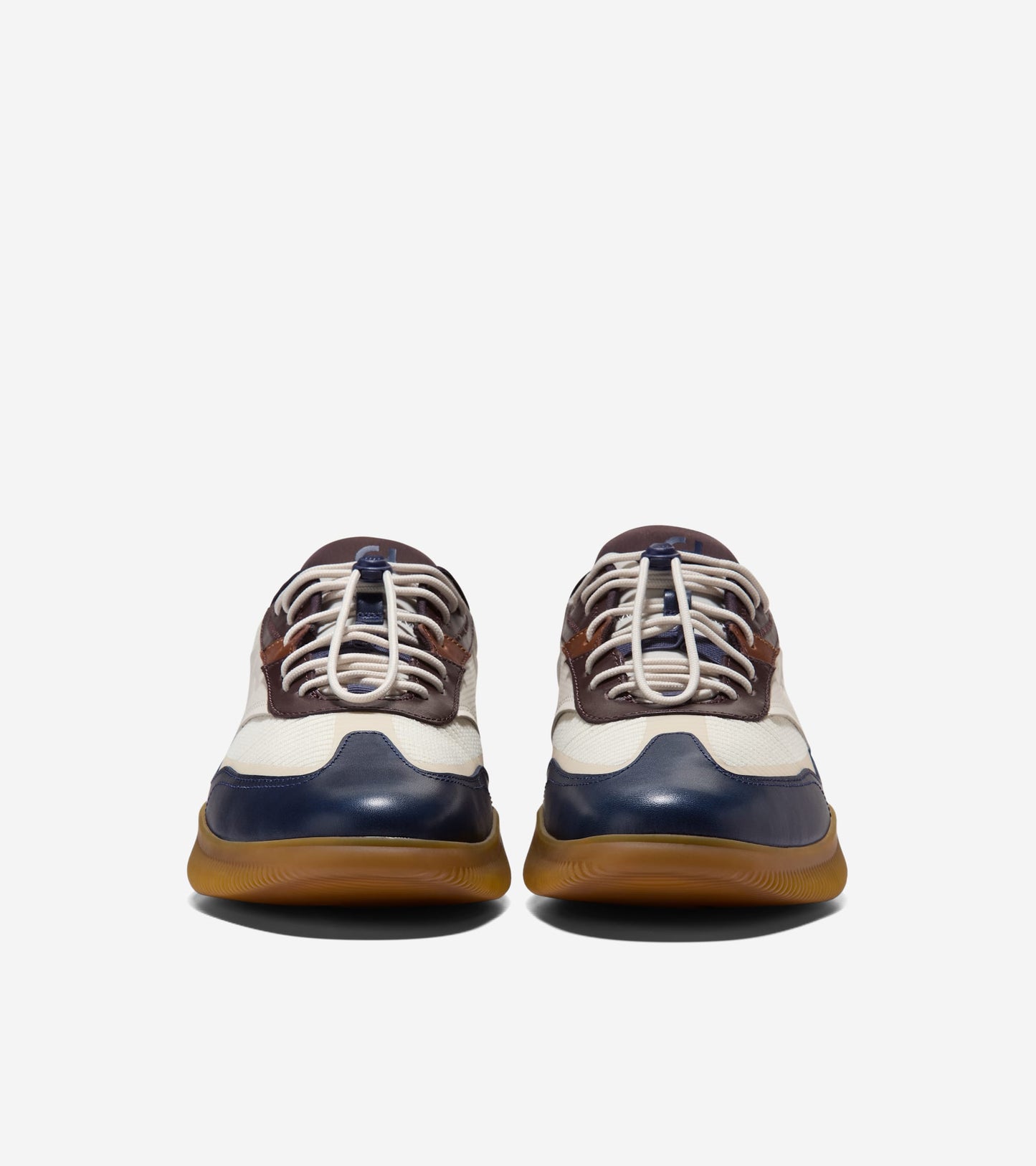Men's 6.ZERØGRAND Quick-On Sneakers-Navy Blazer-Dark Chocolate