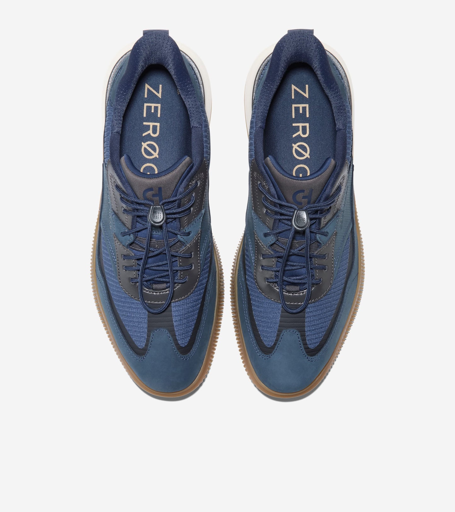 Men's 6.ZERØGRAND Quick-On Sneakers-Navy Blazer-Raven-Ivory