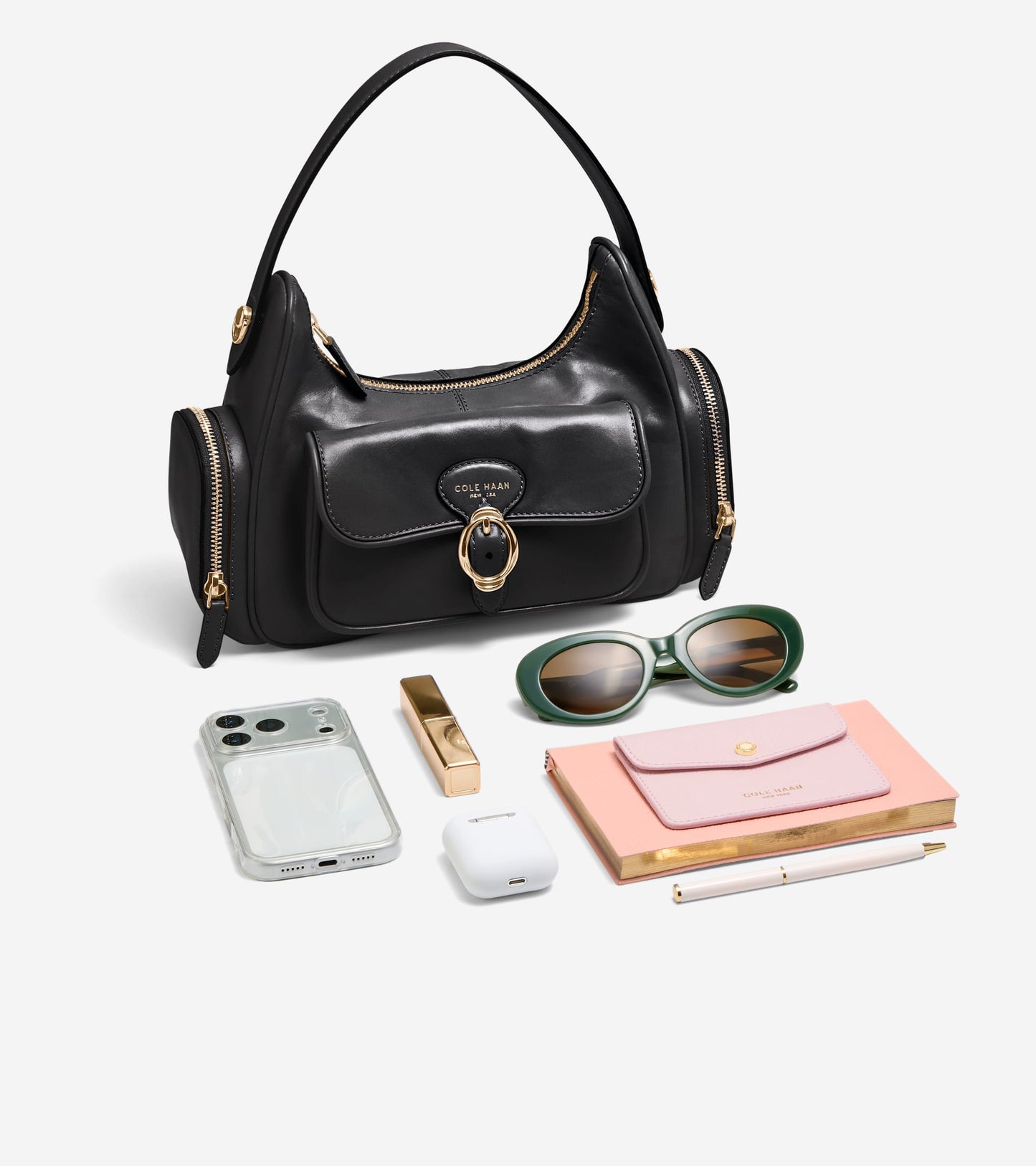 Women's Alexandria Shoulder Crossbody Bag-Black