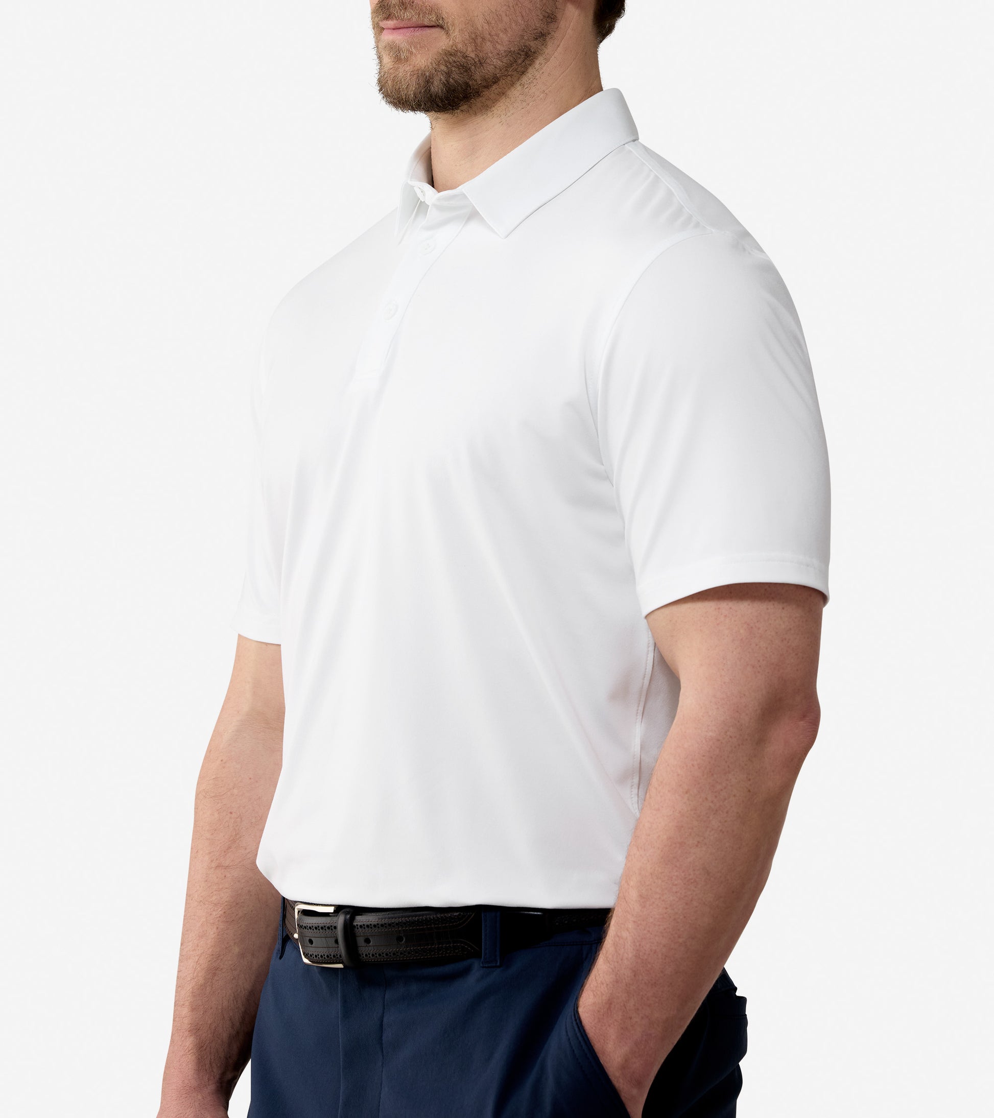 Men's Ashland Polo Shirt-Bright White