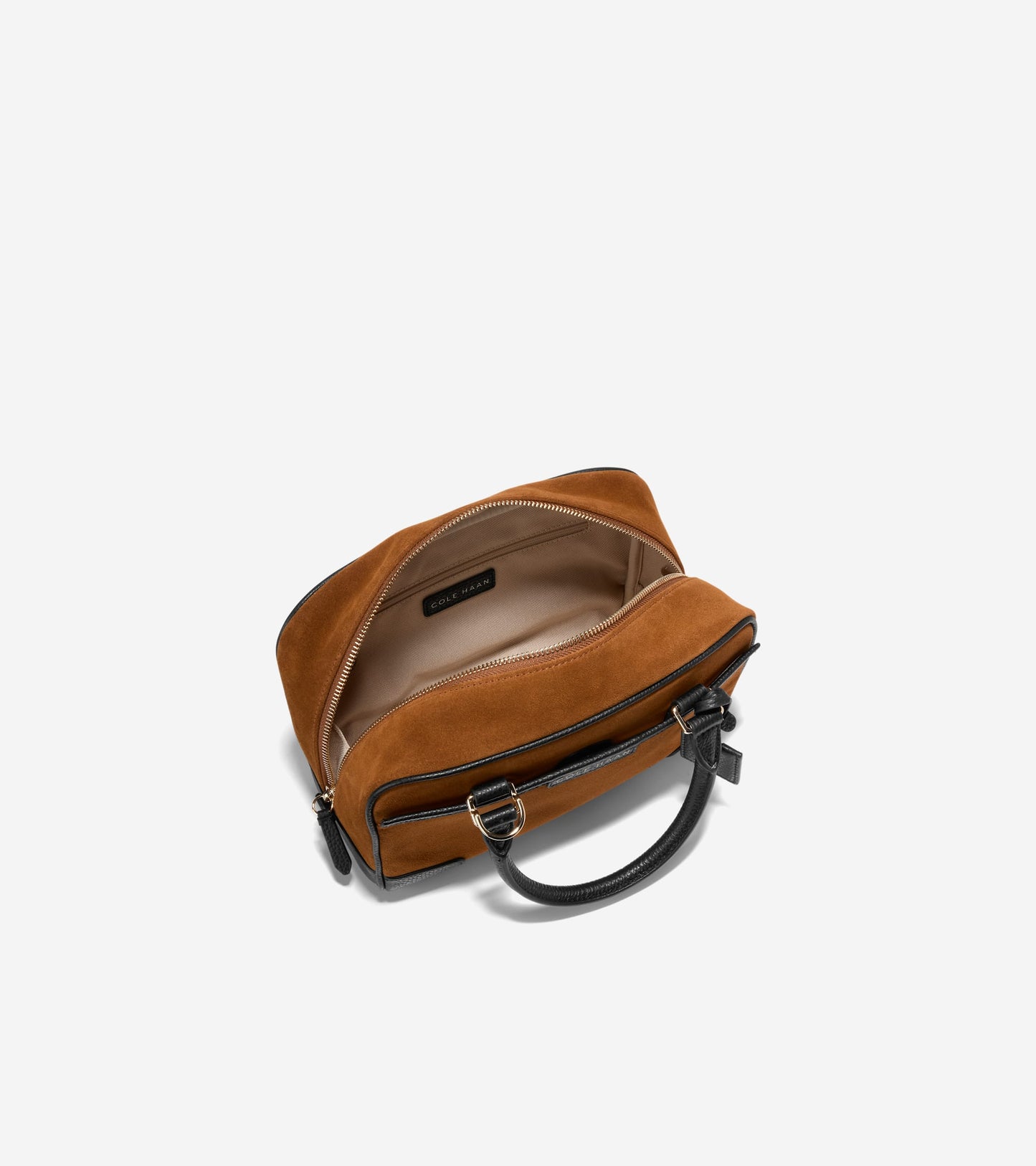 Women's Beverly Small Satchel-Tobacco-Black