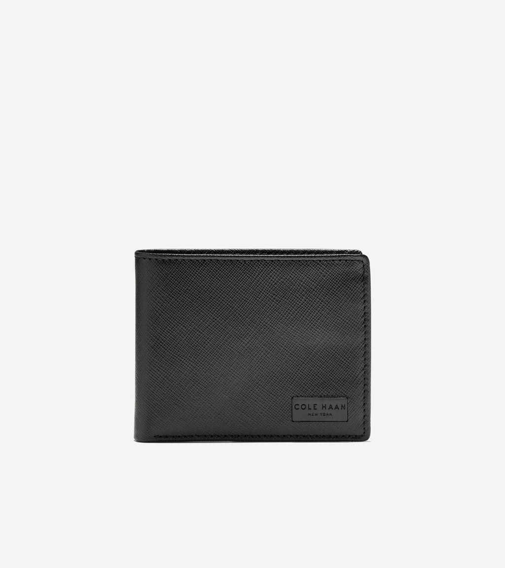 Men's Bifold Wallet with Saffiano Cover-Navy Blazer