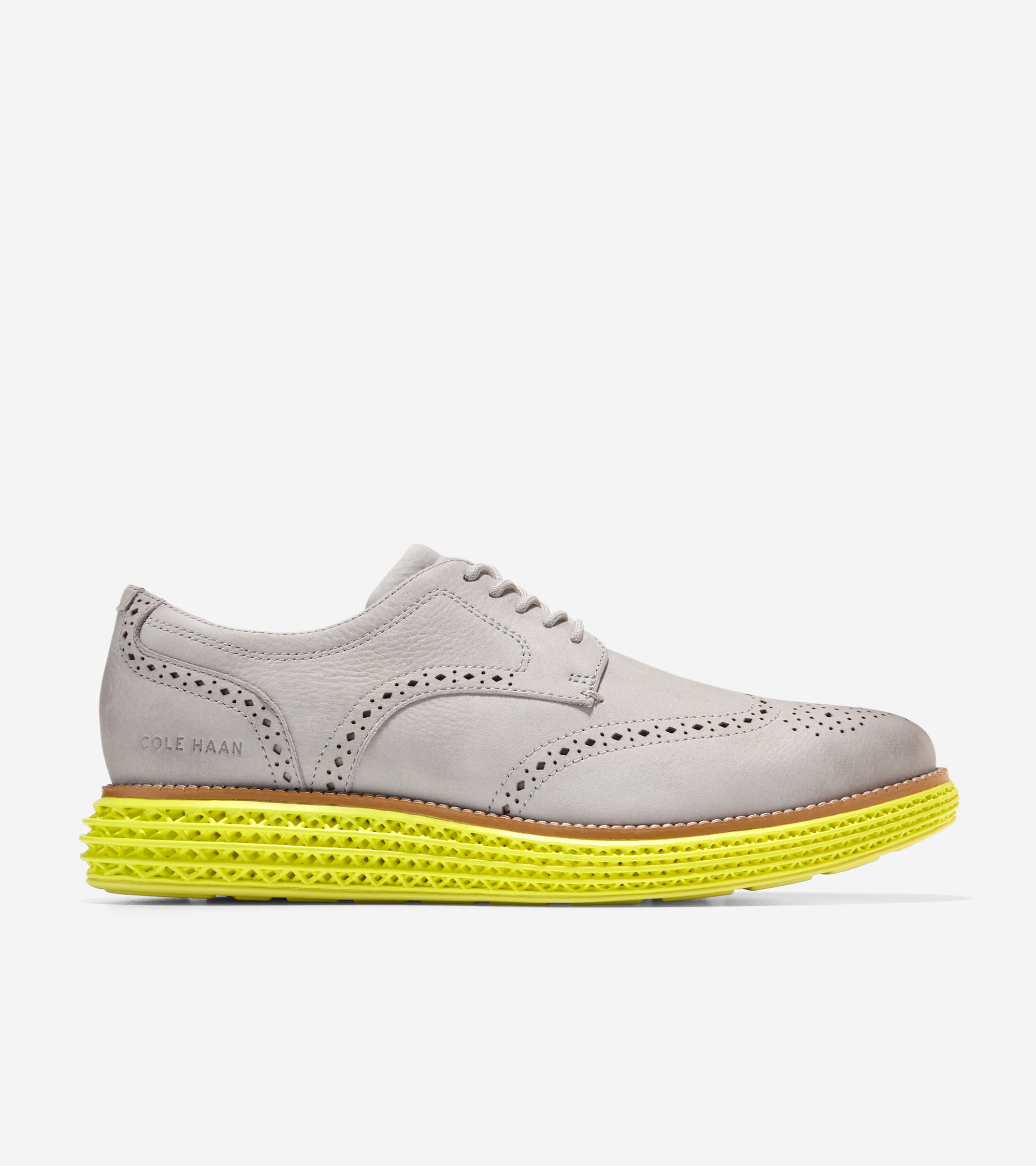 COLE HAAN Lunargrand store Wingtip Gray Suede Oxford - 11