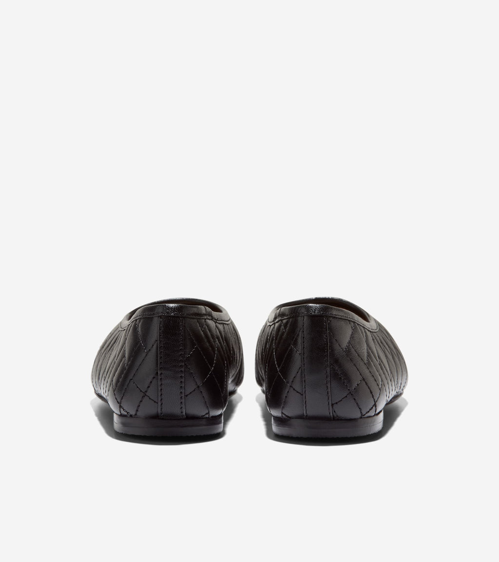 W36637:BLACK QUILTED LEATHER