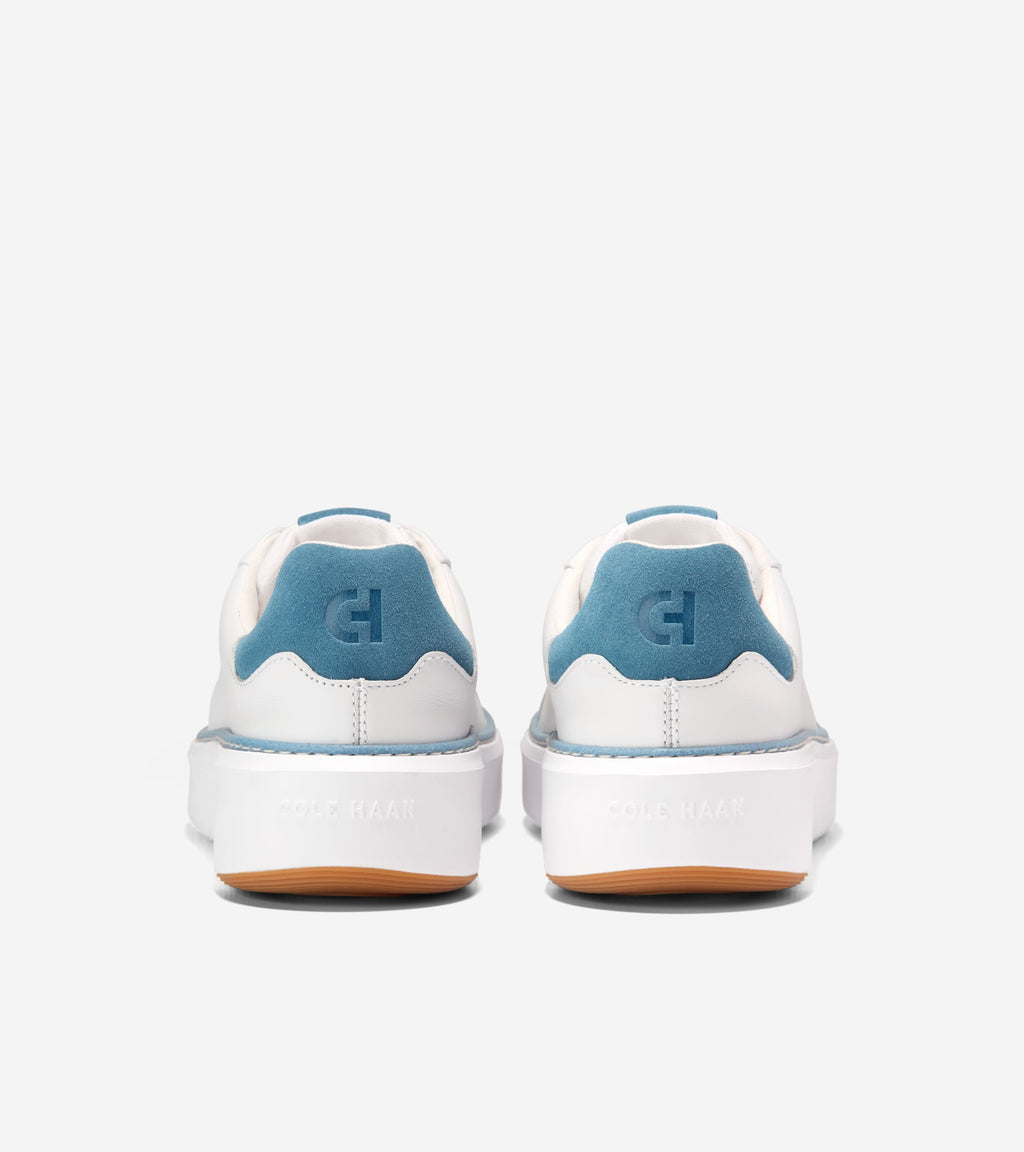 W37810:WHITE LTHR / PROVINCIAL BLUE SDE