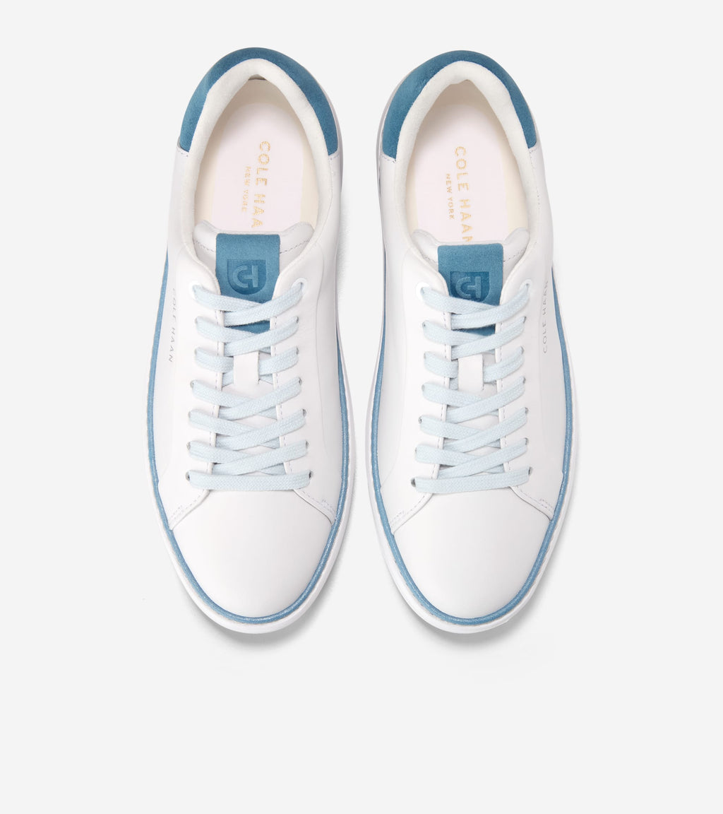 W37810:WHITE LTHR / PROVINCIAL BLUE SDE