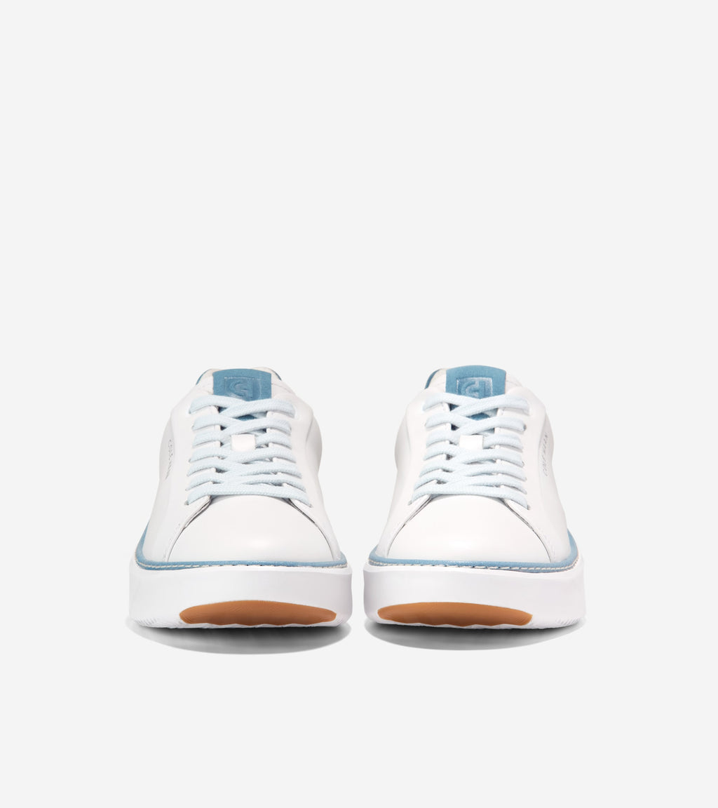 W37810:WHITE LTHR / PROVINCIAL BLUE SDE