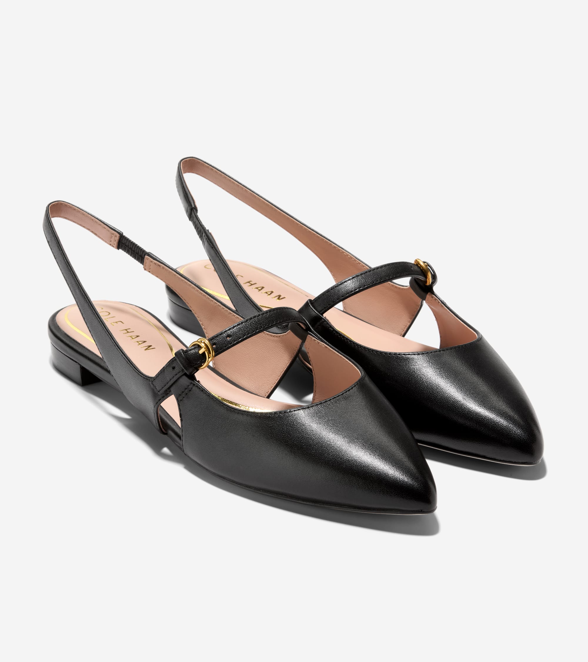 Black cole haan flats best sale