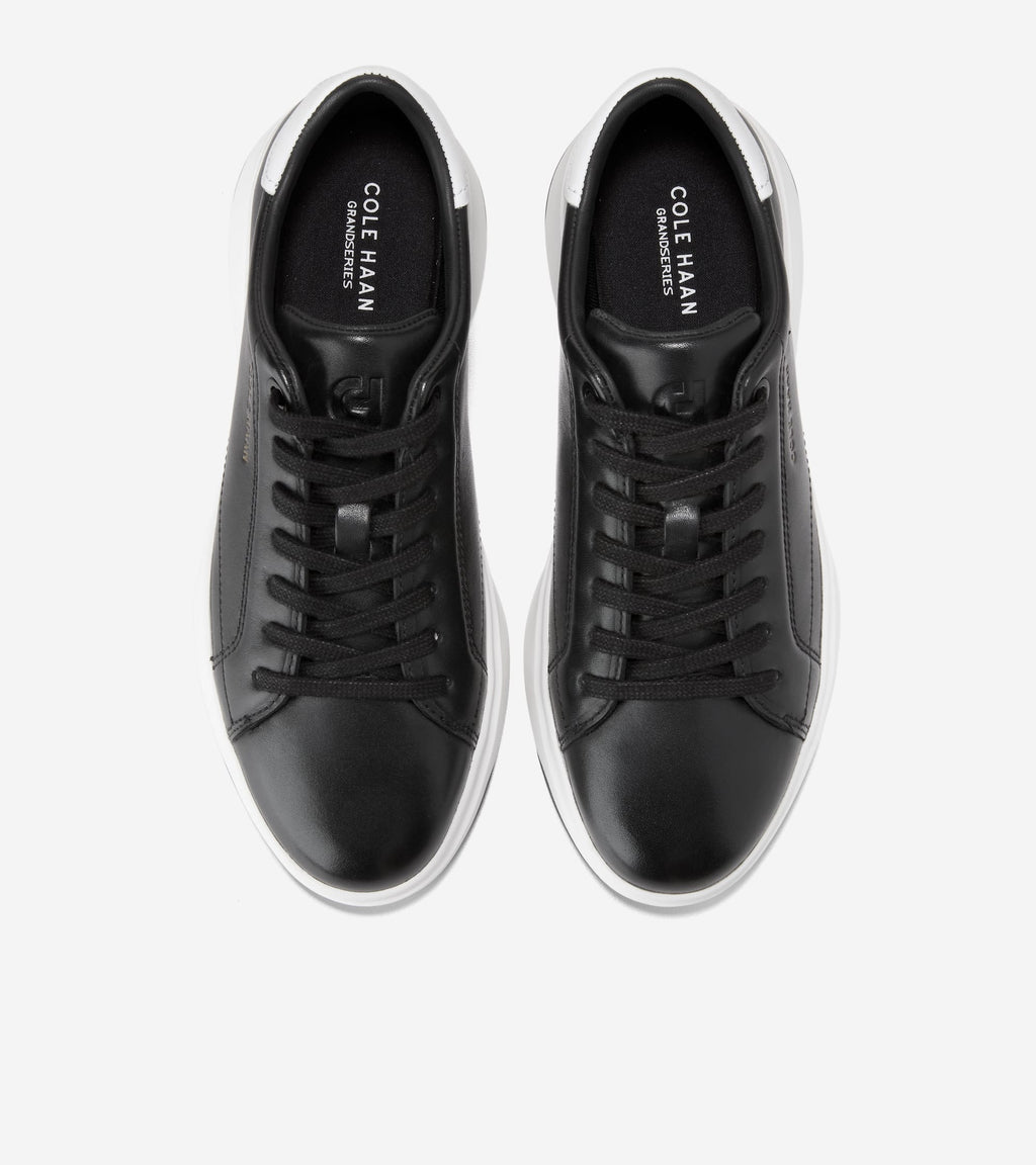W35499:BLACK/WHITE LEATHER