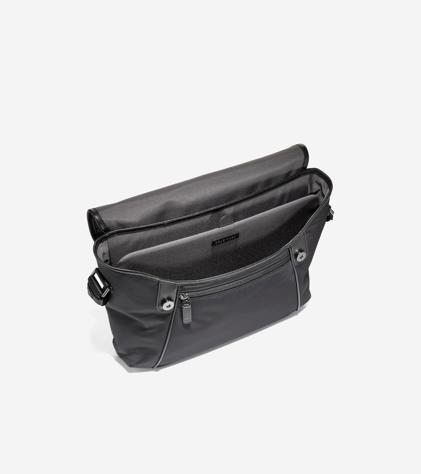 Men's Carson Flap Messenger-Black