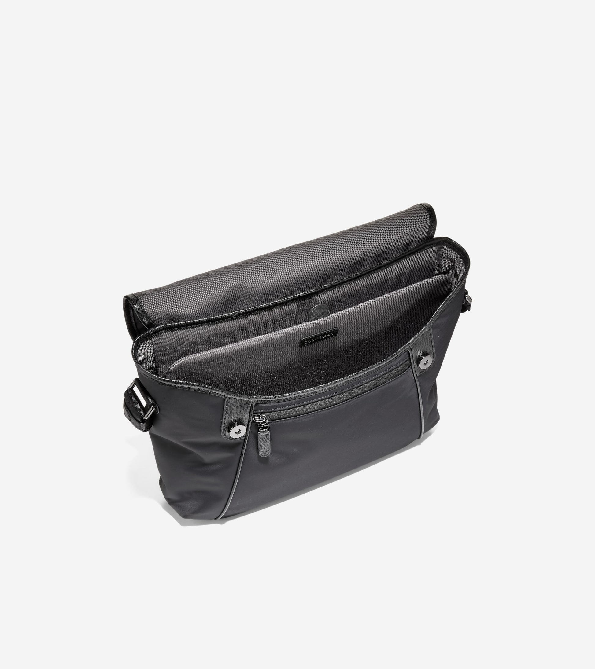 Men's Carson Flap Messenger-Black