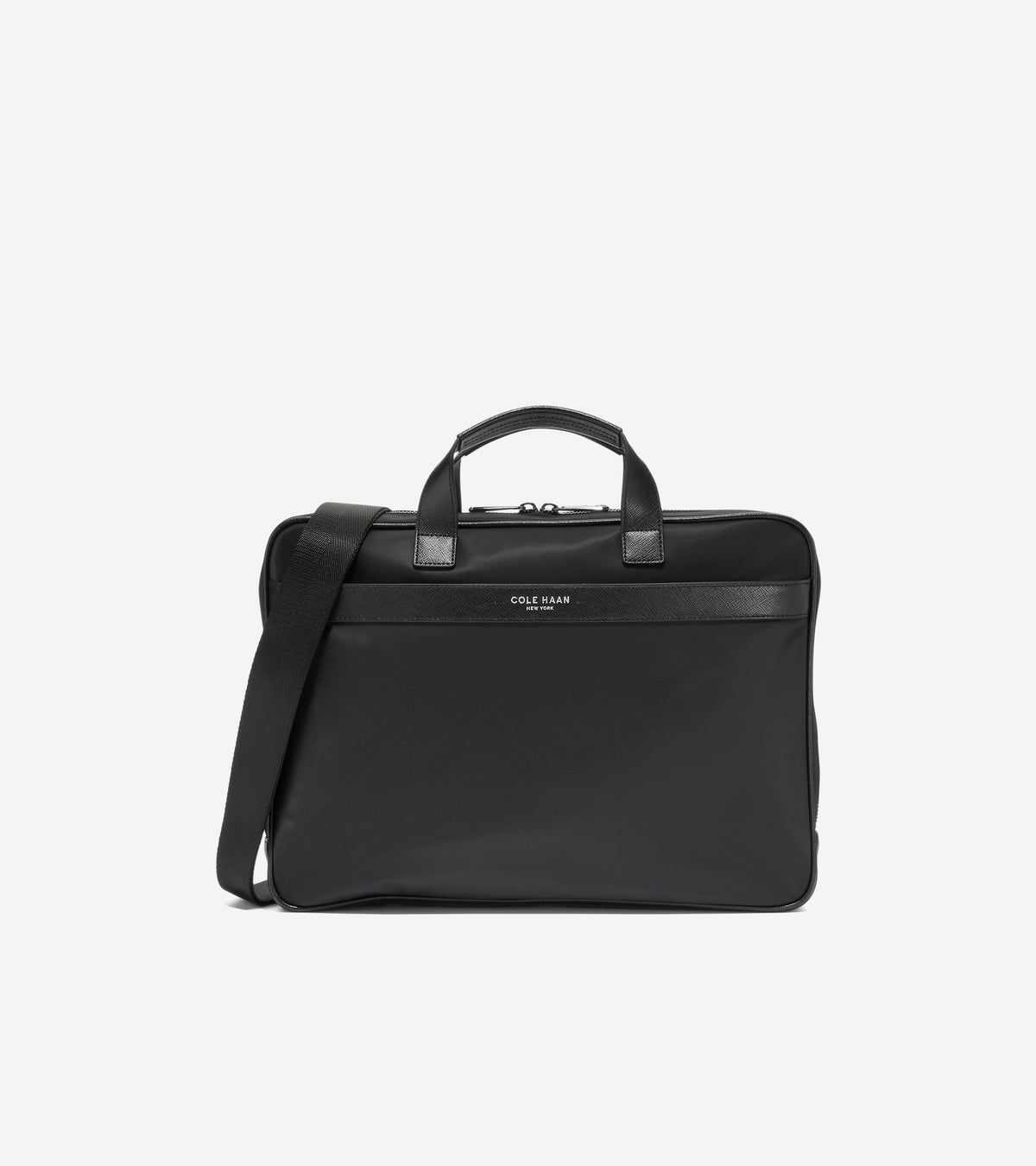 Men's Carson Slim Briefcase-Black