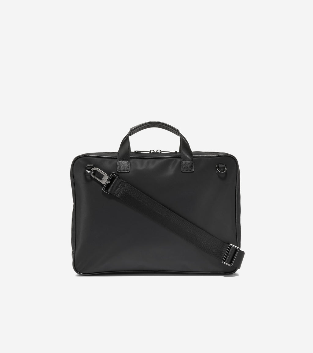 Men's Carson Slim Briefcase-Black