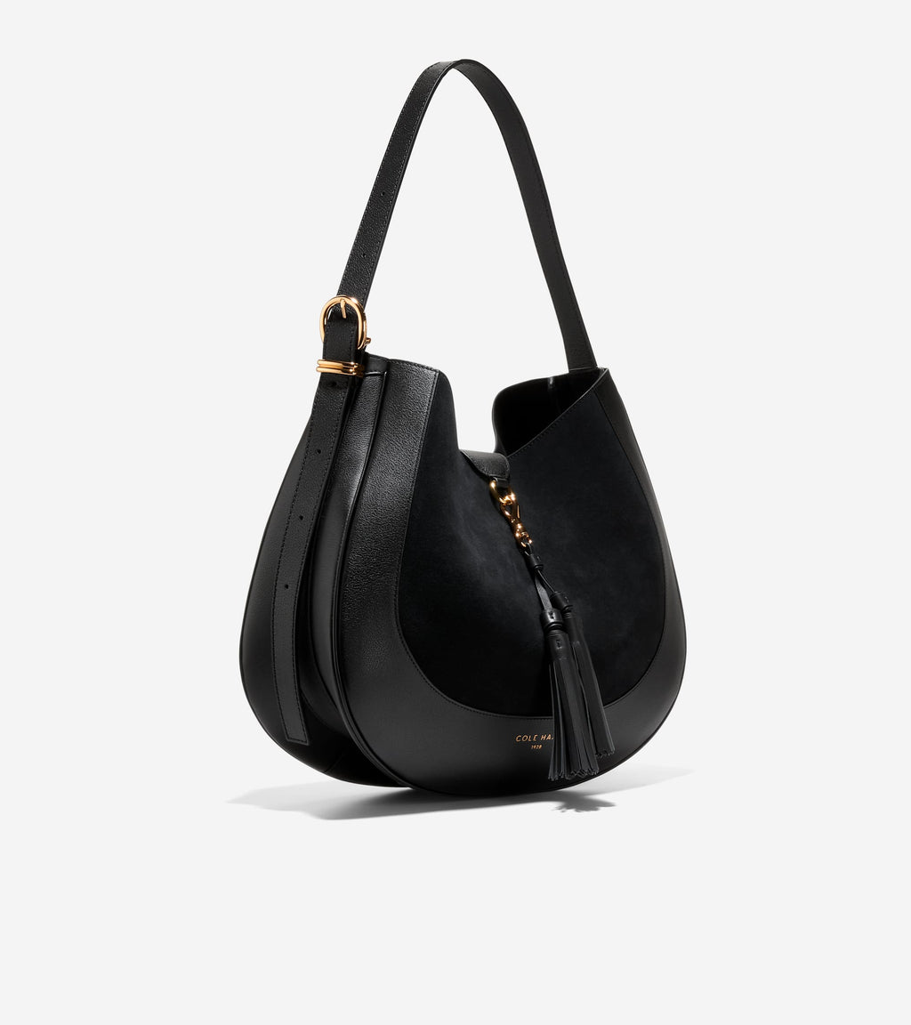 Women's Catarina Large Hobo Bag-Black