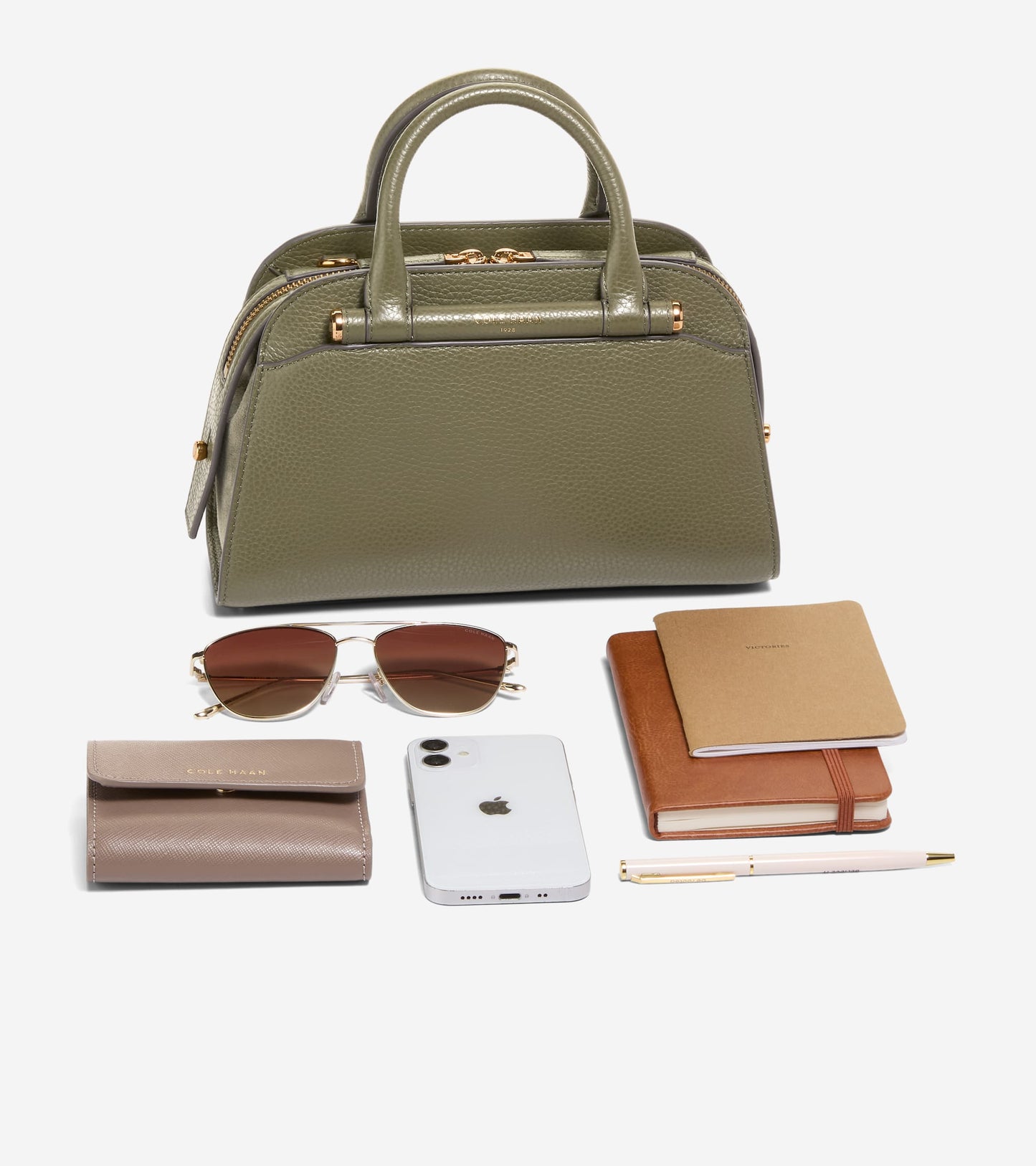 Women's Catherine Small Satchel-Olive Night