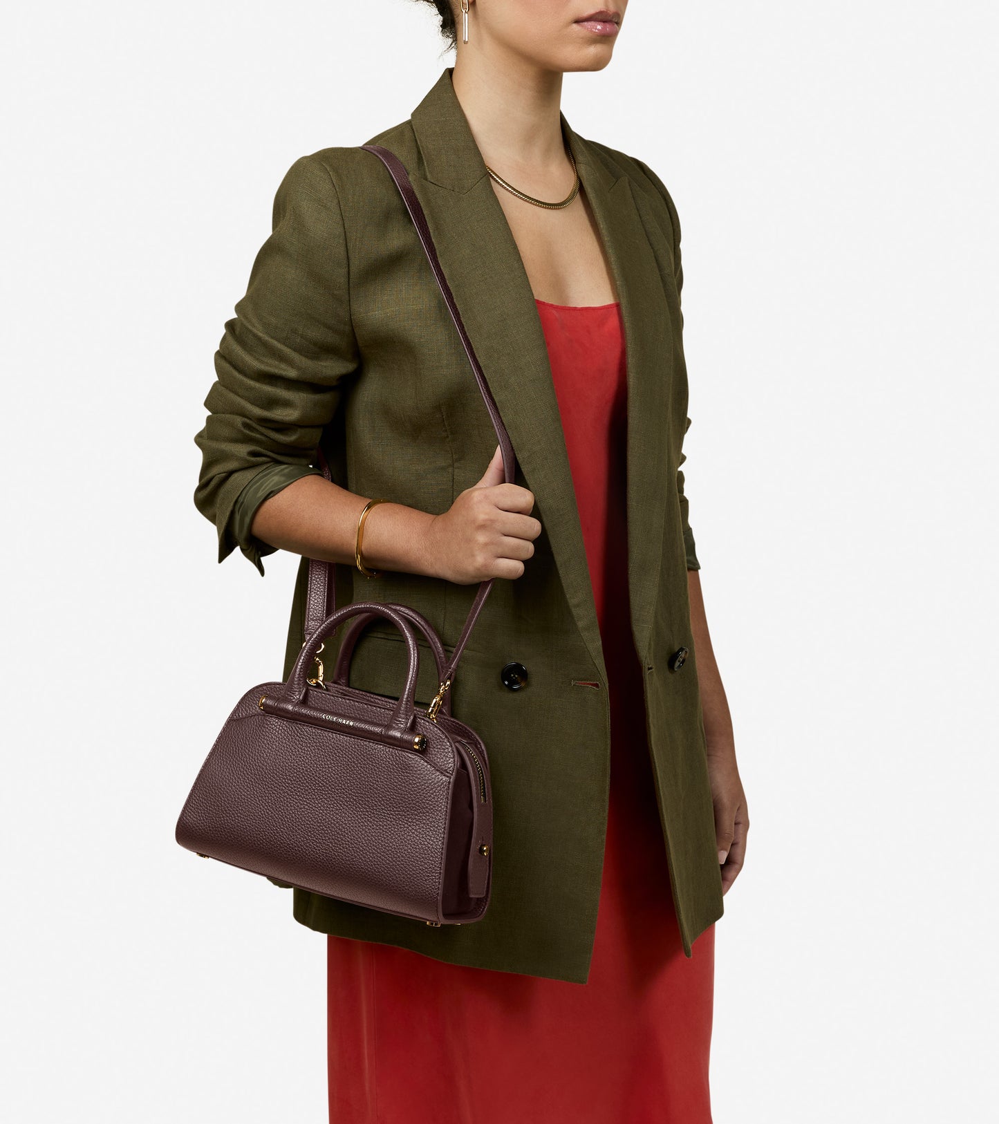 Women's Catherine Small Satchel-Madiera Brown