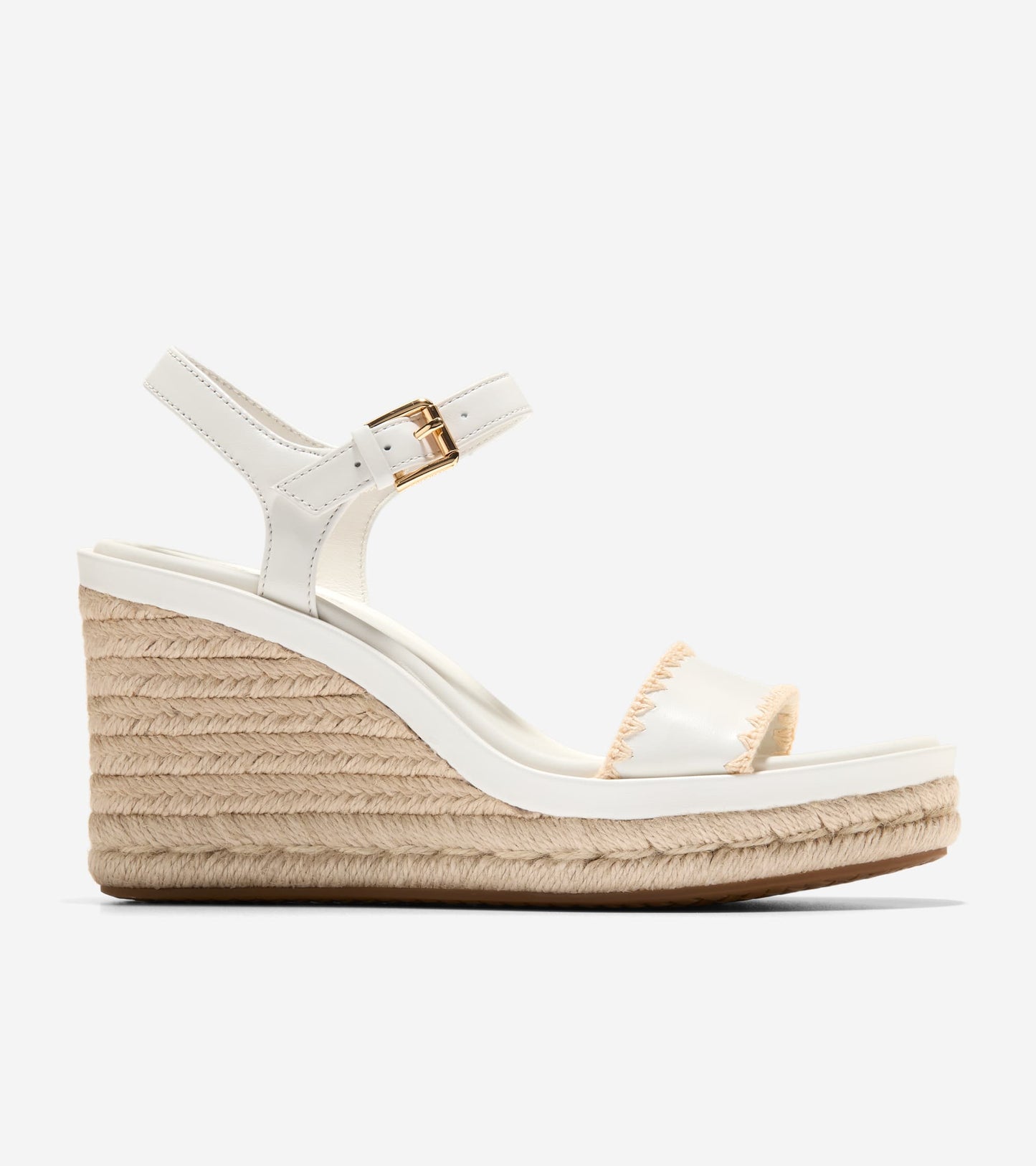 Women's Cloudfeel Asbury Espadrille Wedge Sandals-Powder-Natural Raffia