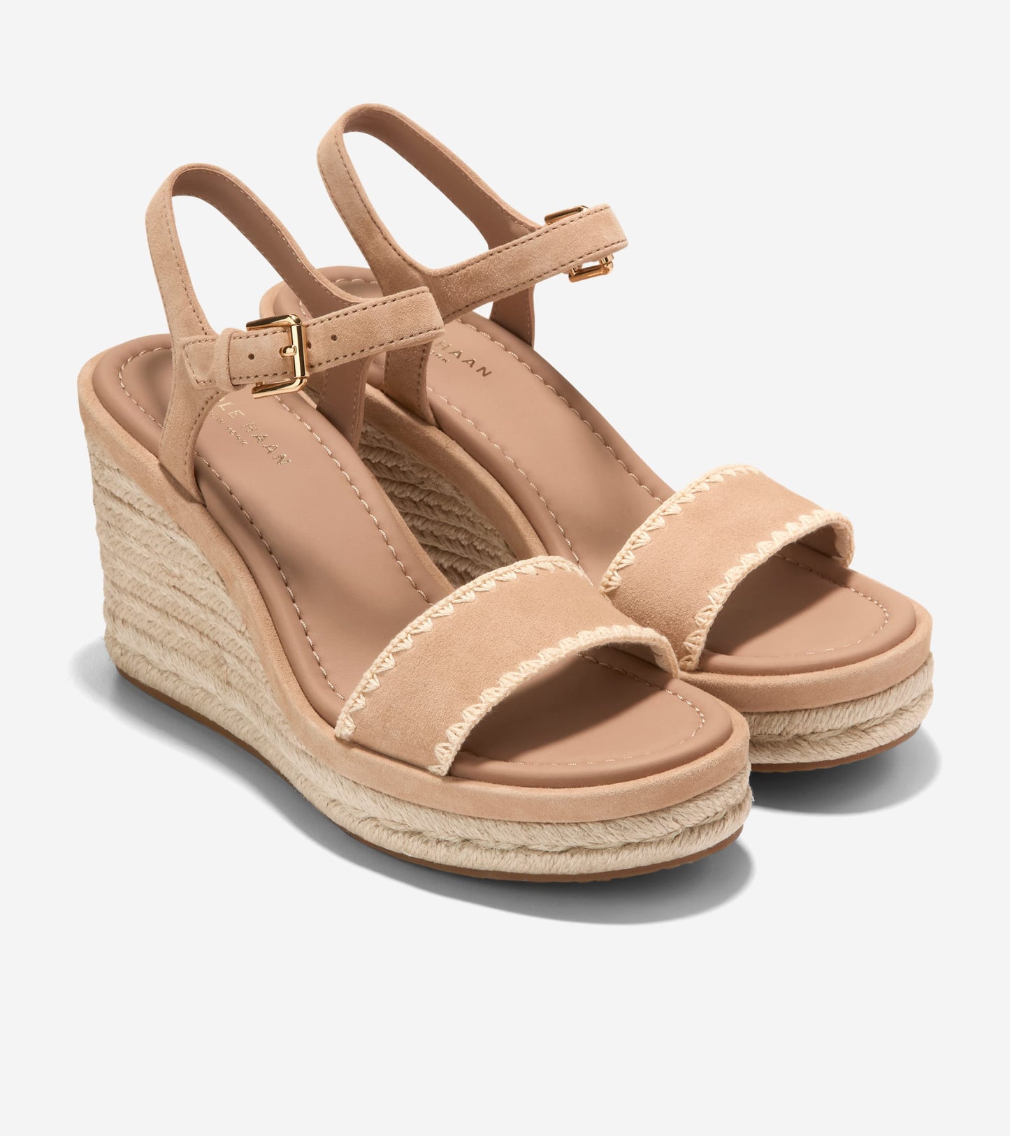 Women's Cloudfeel Asbury Espadrille Wedge Sandals-Tuscan Sand-Natural Raffia