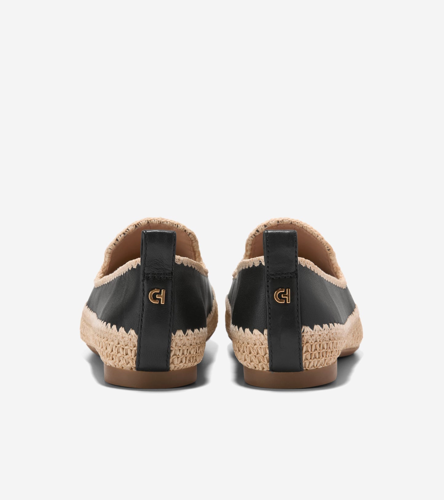 Women's Cloudfeel Asbury Slip-On Loafers-Black-Natural Raffia