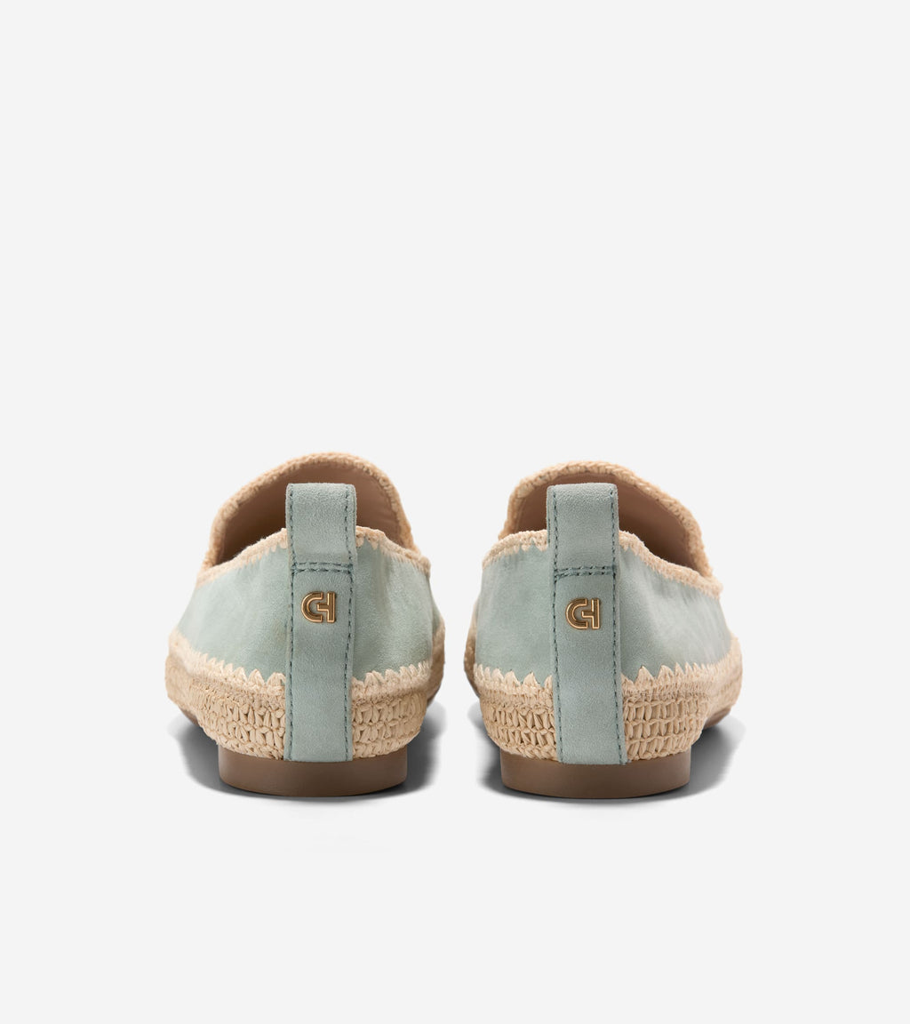 Women's Cloudfeel Asbury Slip-On Loafers-Lily Pad-Natural Raffia
