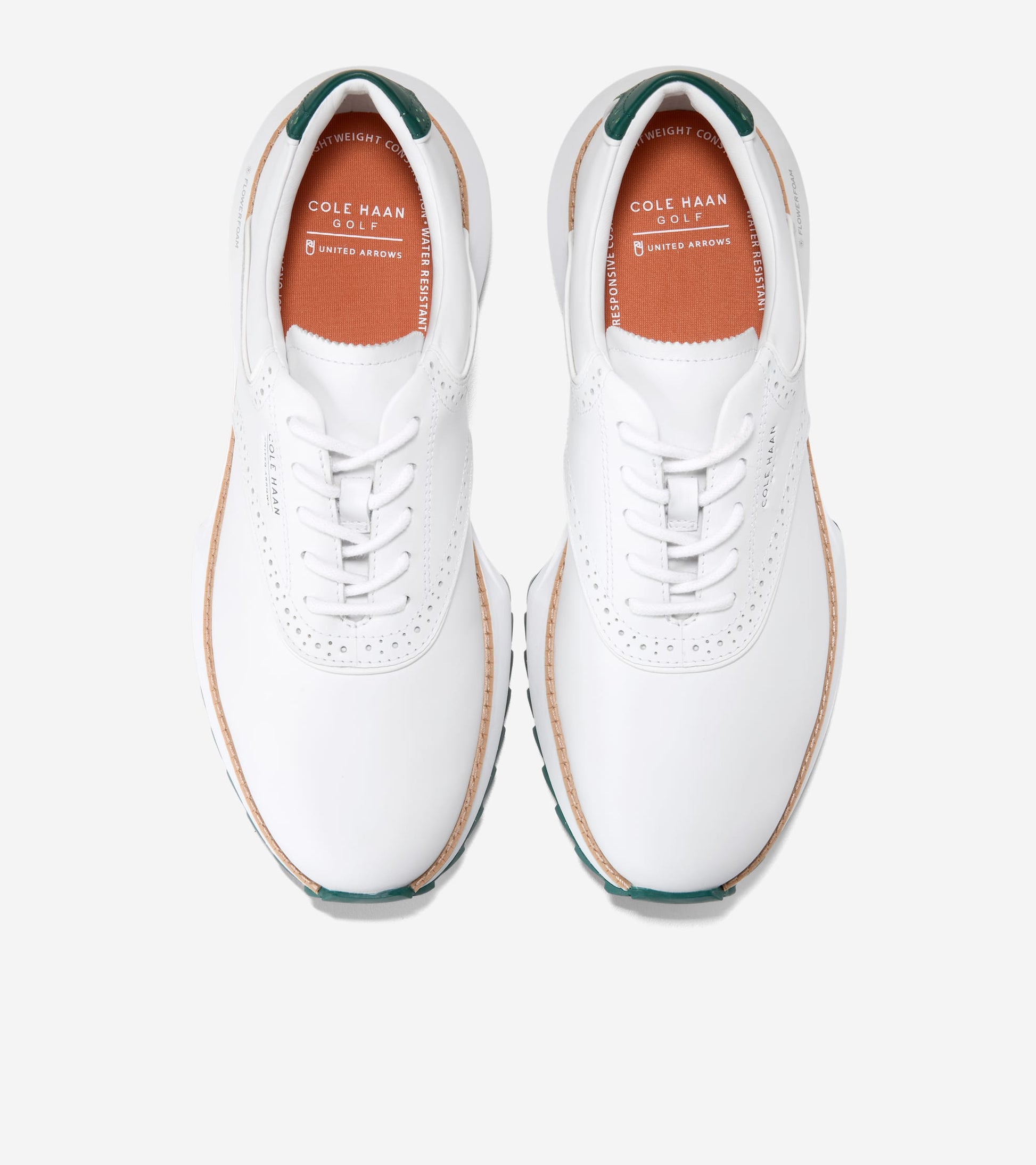 Men's CH X United Arrows Saddle Ashland Golf Shoes-White-Myrtle
