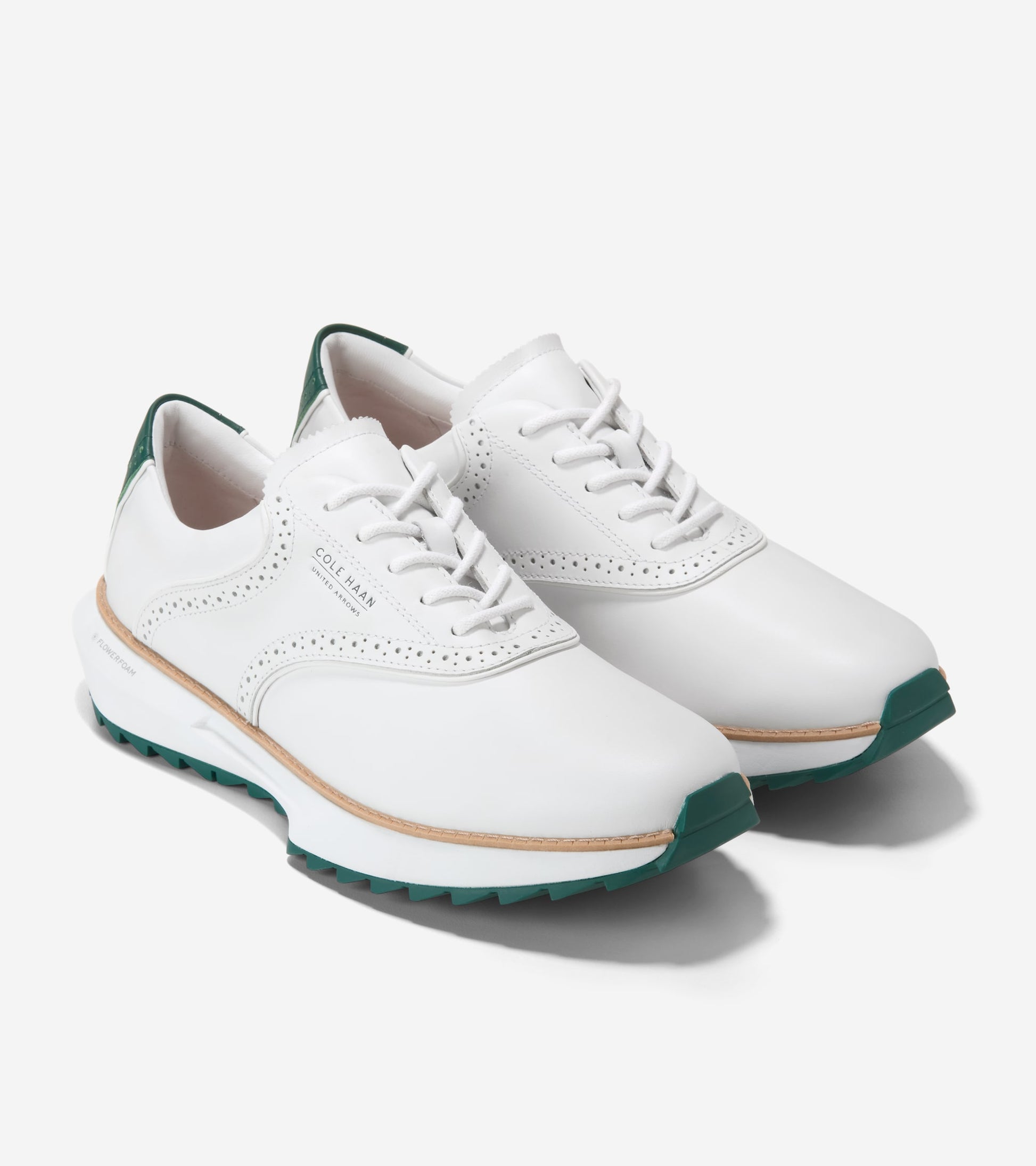 Men's CH X United Arrows Saddle Ashland Golf Shoes-White-Myrtle