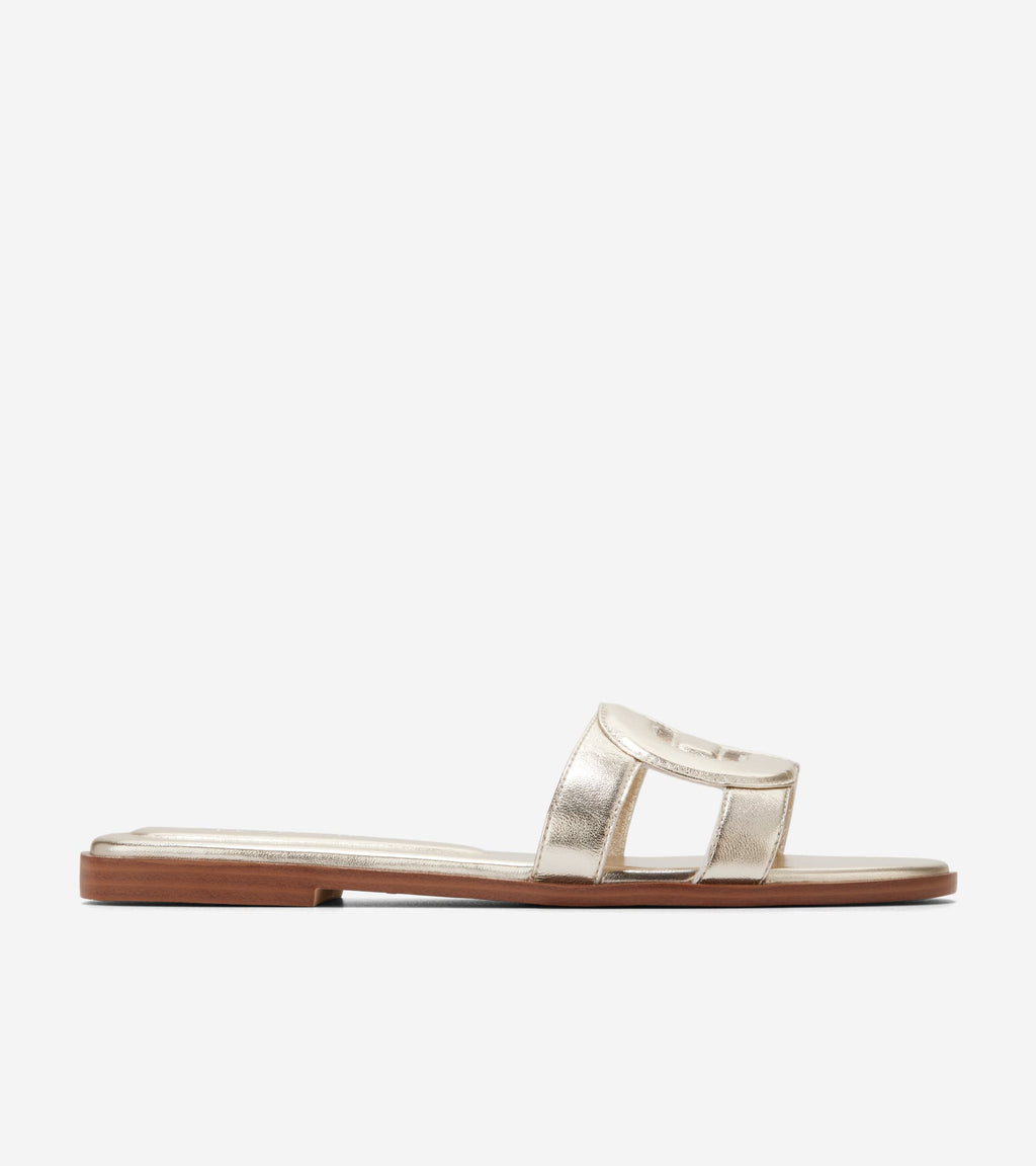Women's Chrisee Slide Sandals-Soft Gold