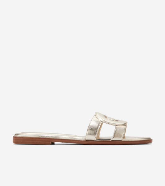 Women's Chrisee Slide Sandals-Soft Gold