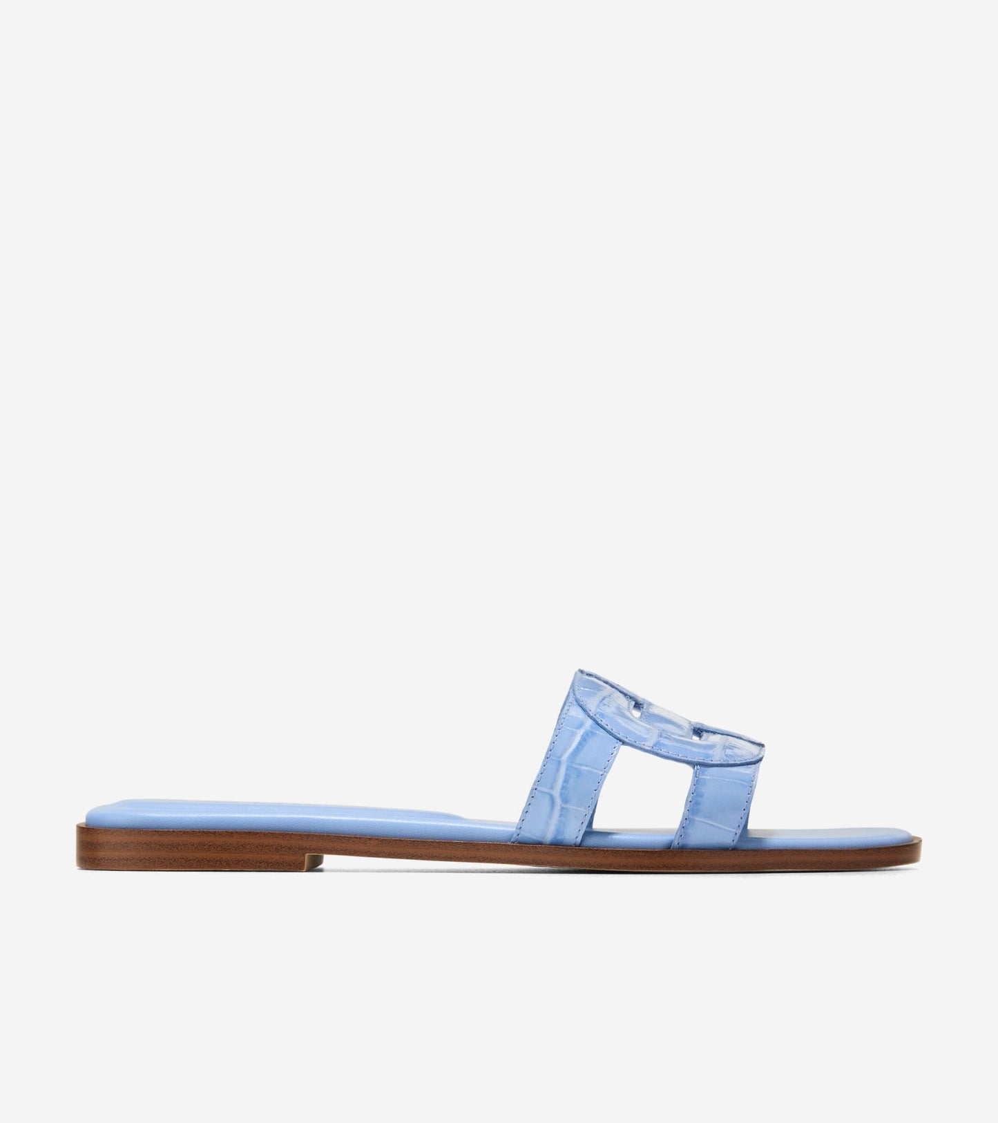 Women's Chrisee Slide Sandals-Hydrangea Croc Print