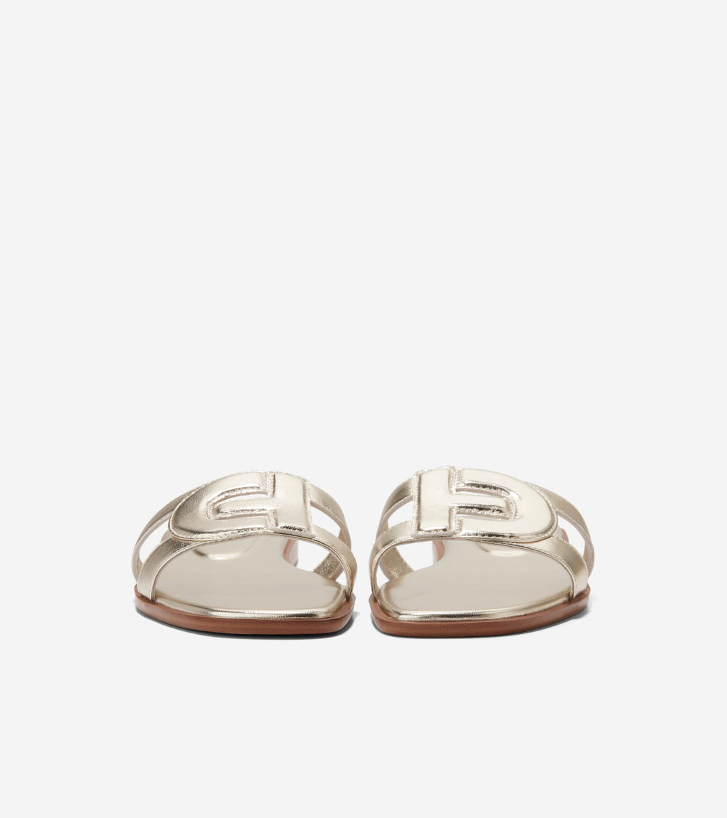 Women's Chrisee Slide Sandals-Soft Gold