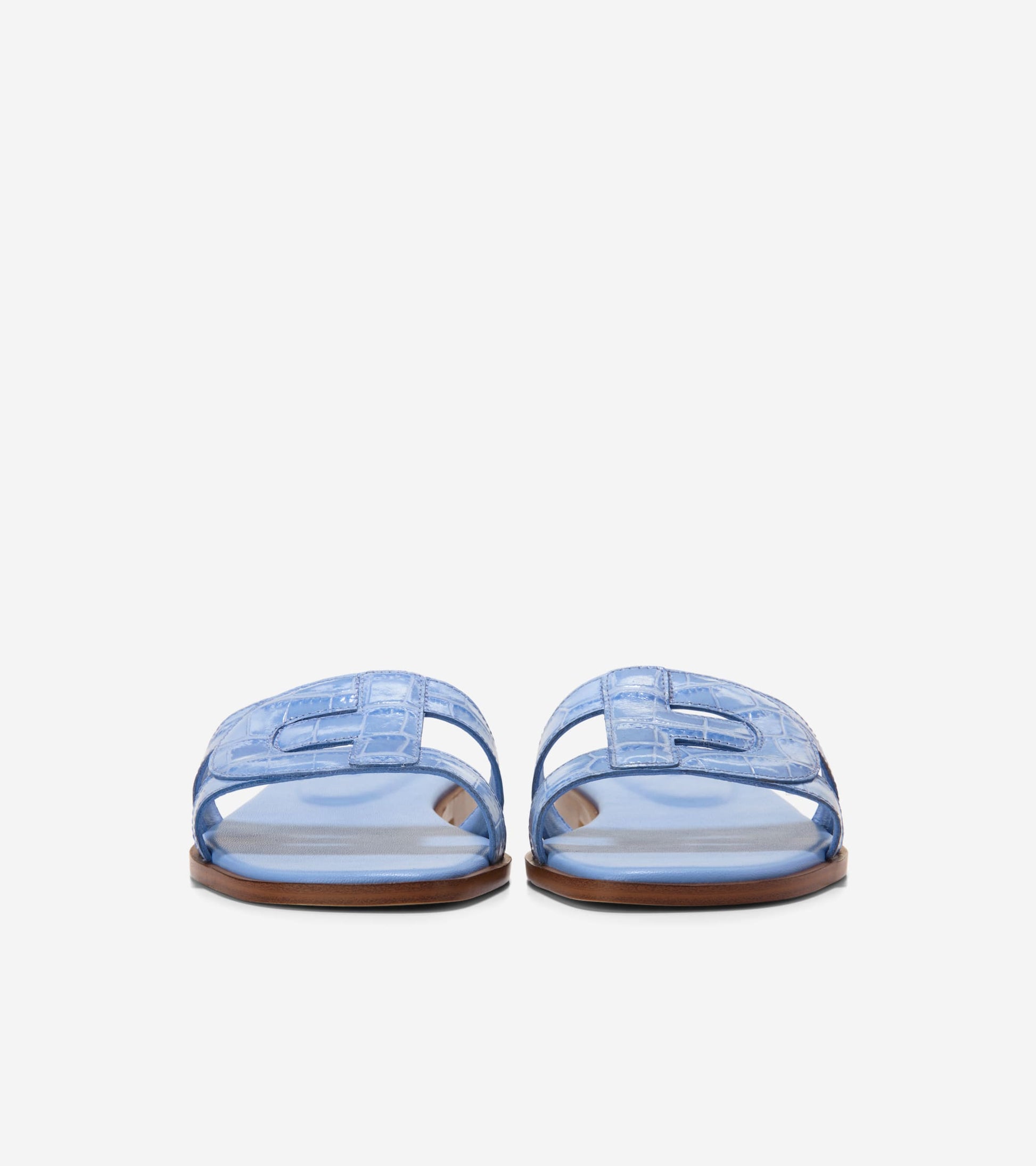 Women's Chrisee Slide Sandals-Hydrangea Croc Print