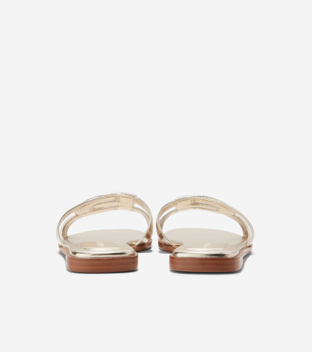 Women's Chrisee Slide Sandals-Soft Gold