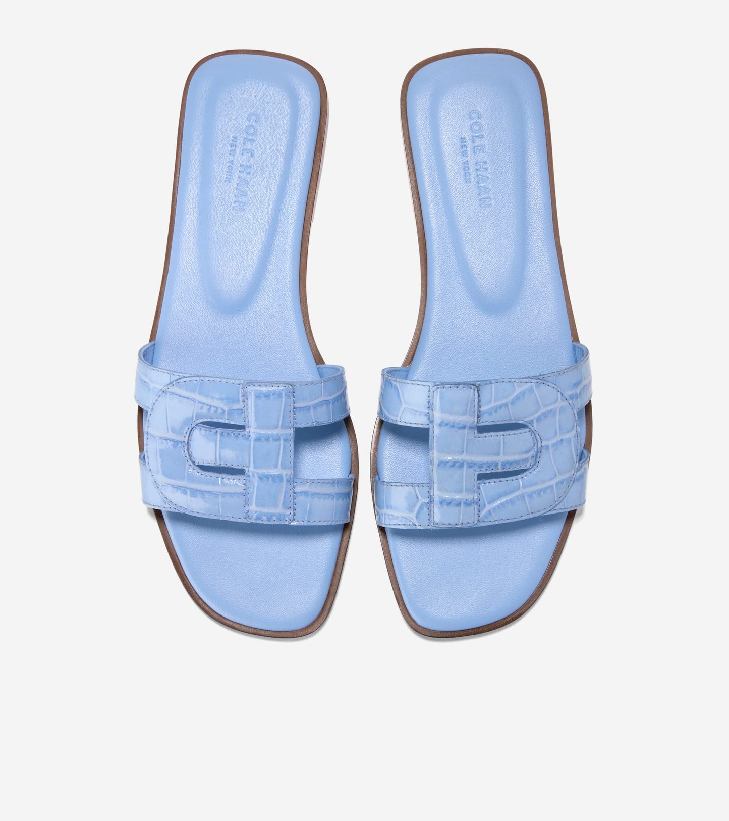 Women's Chrisee Slide Sandals-Hydrangea Croc Print