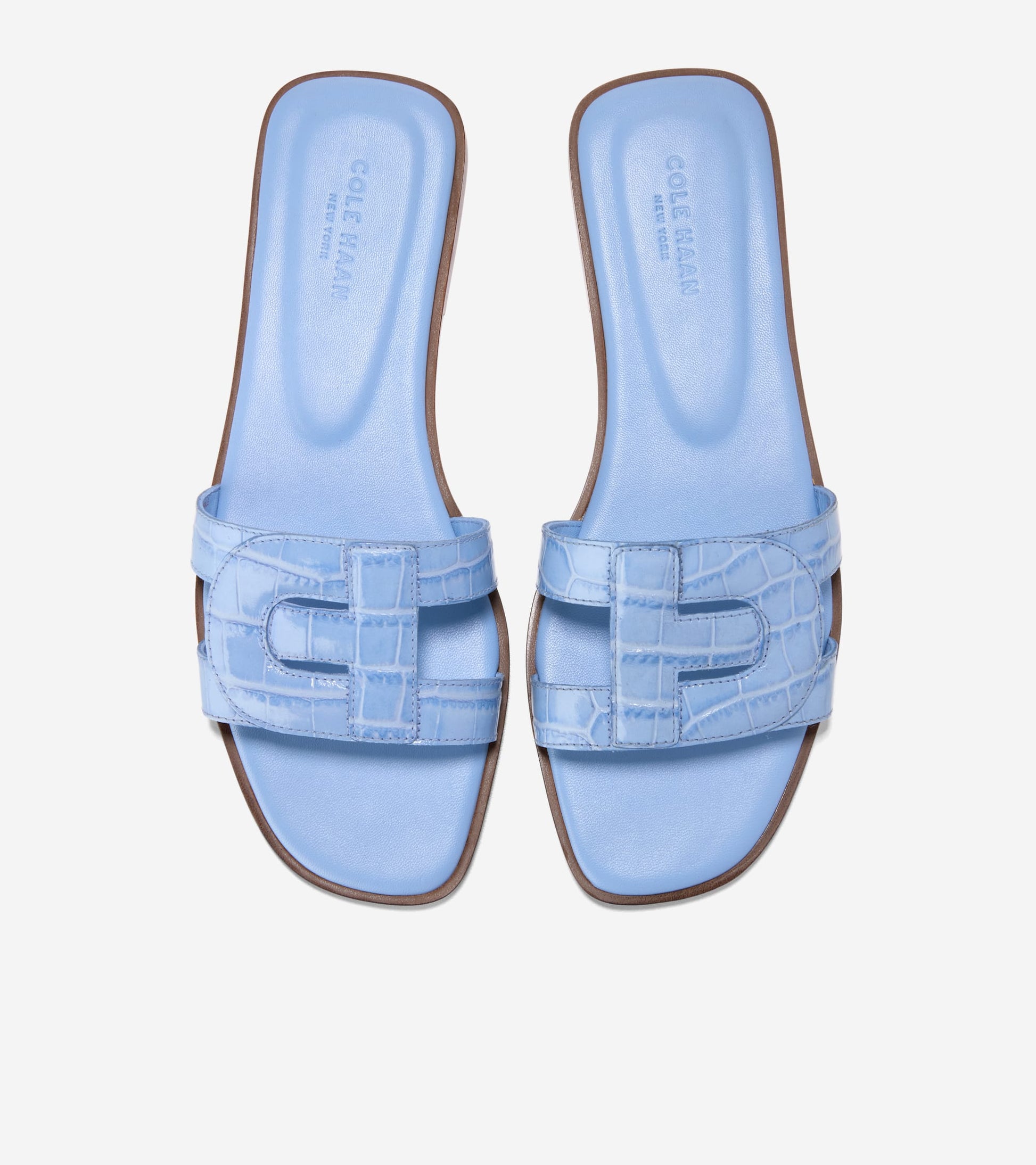 Women's Chrisee Slide Sandals-Hydrangea Croc Print