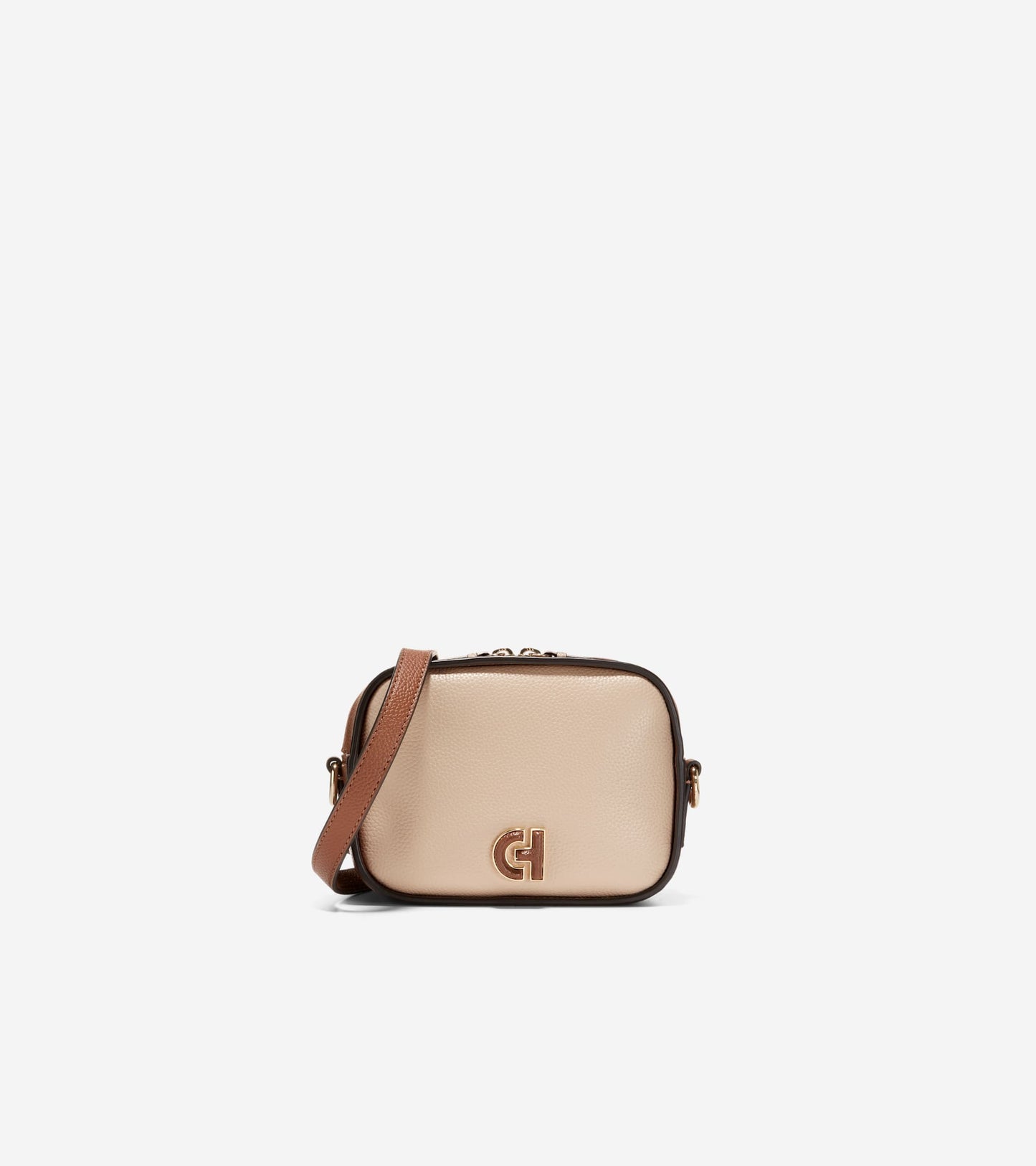 Essential Crossbody Camera Bag-British Tan-Oat