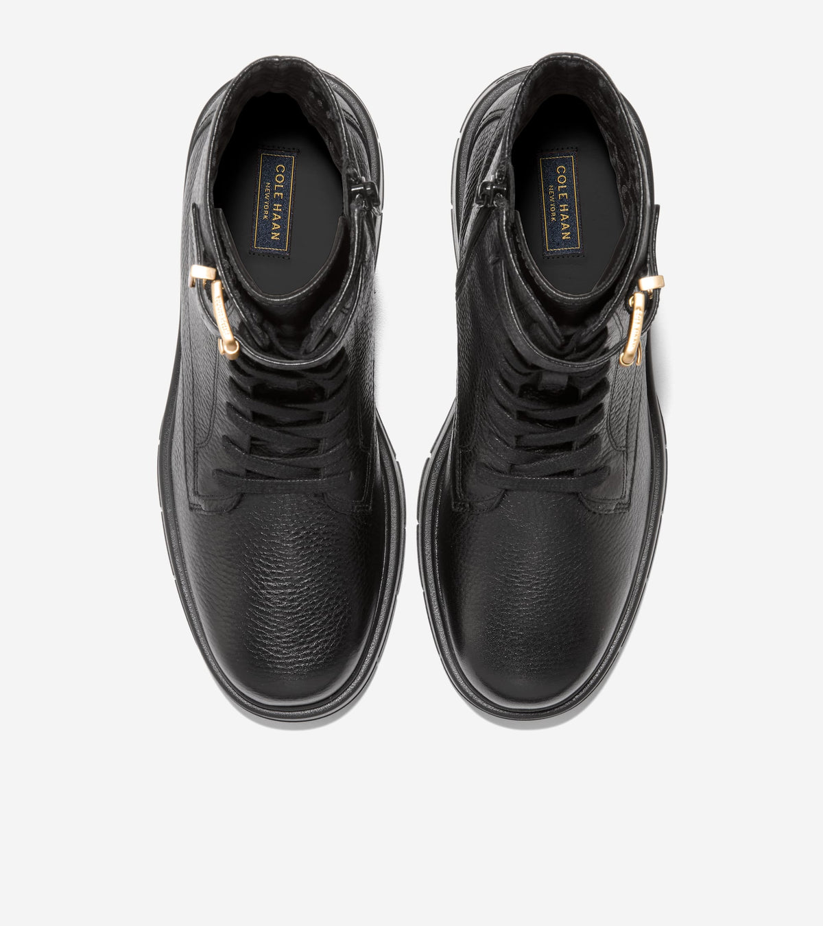 Women's Grand Flex Fenella Buckle Lace-Up Waterproof Booties-Black