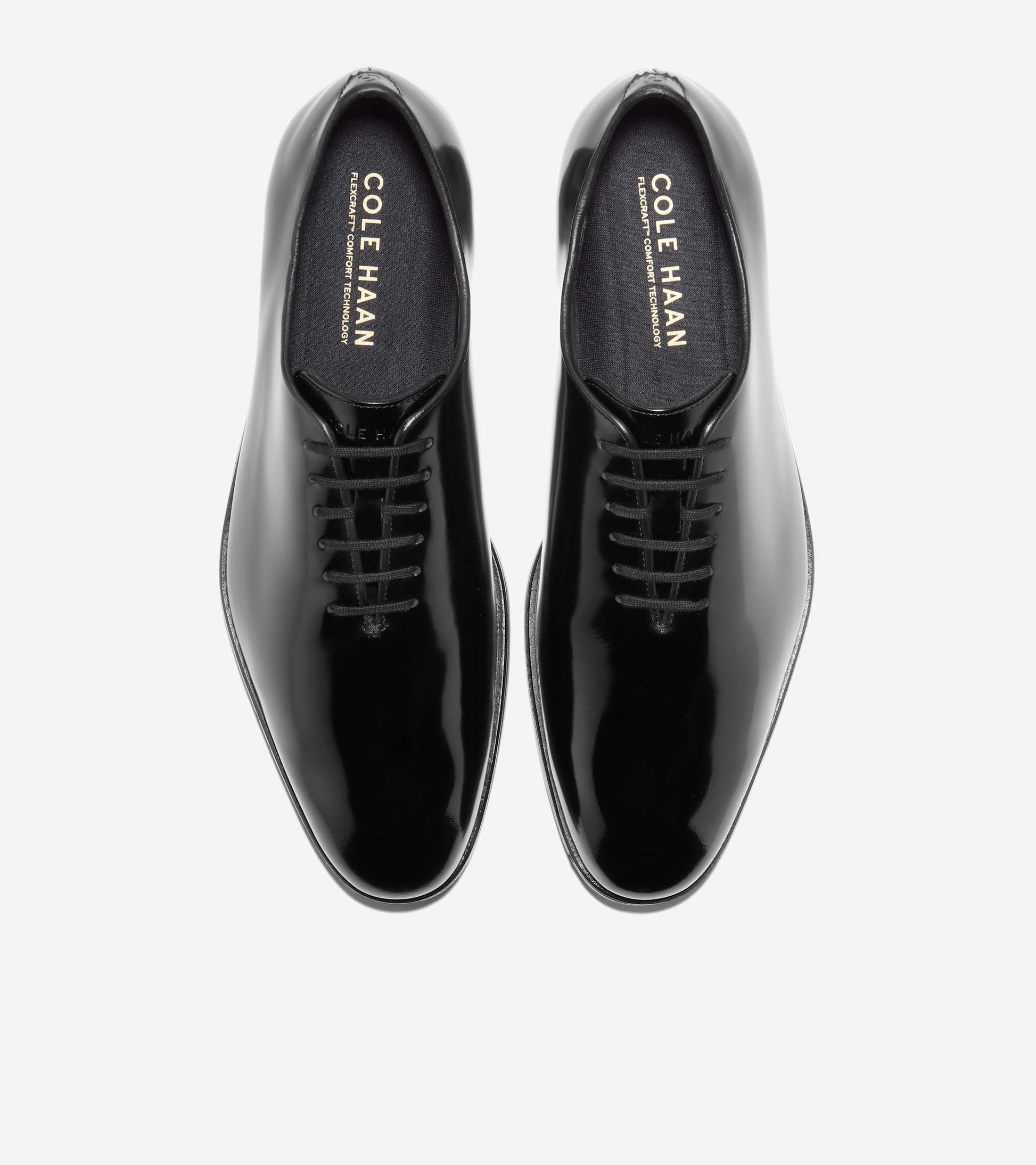 Men's Foster Grand Wholecut Oxfords-Black Box Leather